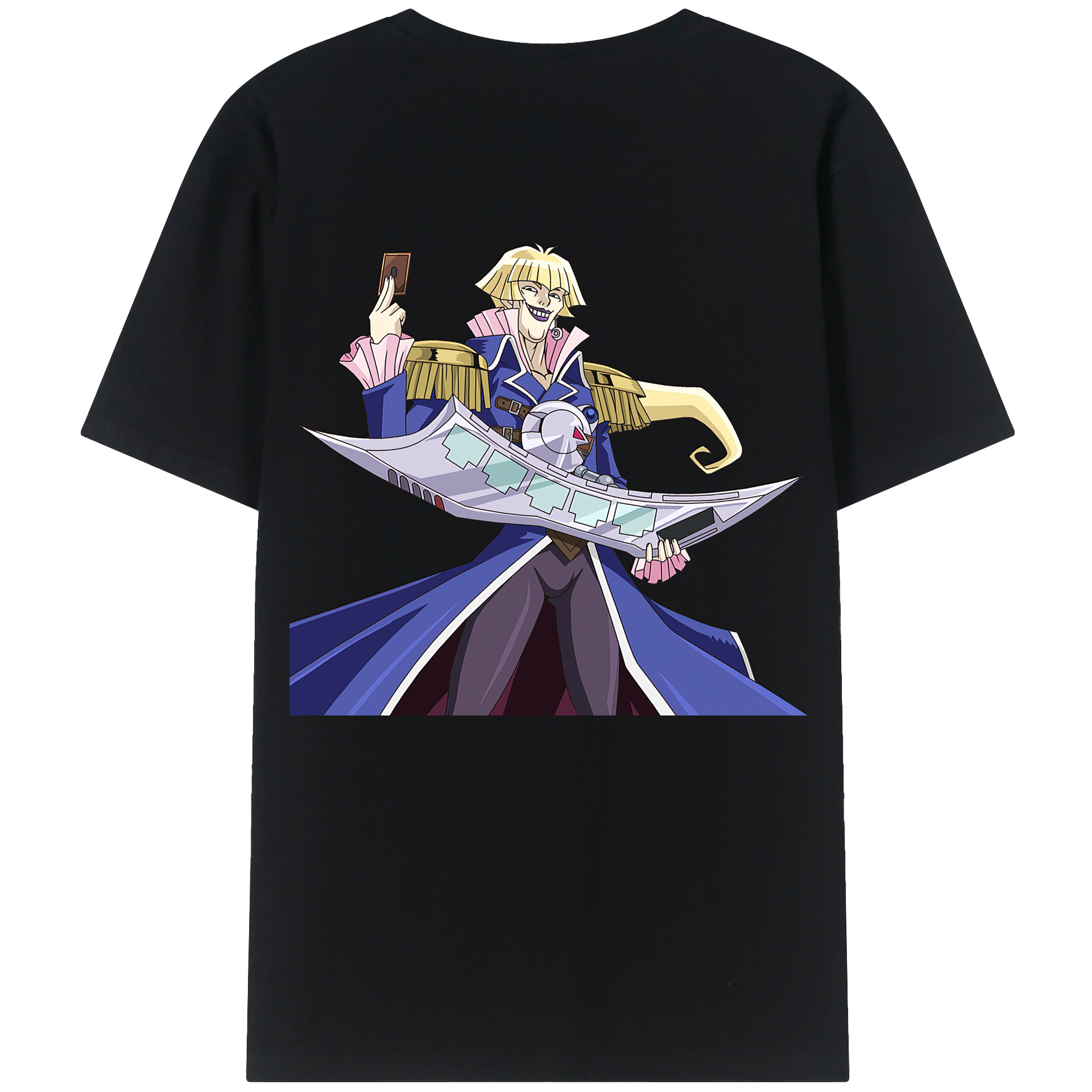 （画像用） 遊☆戯☆王 Yu-Gi-Oh! 綿100％ メンズ半袖Tシャツ（バックプリント） 通気性