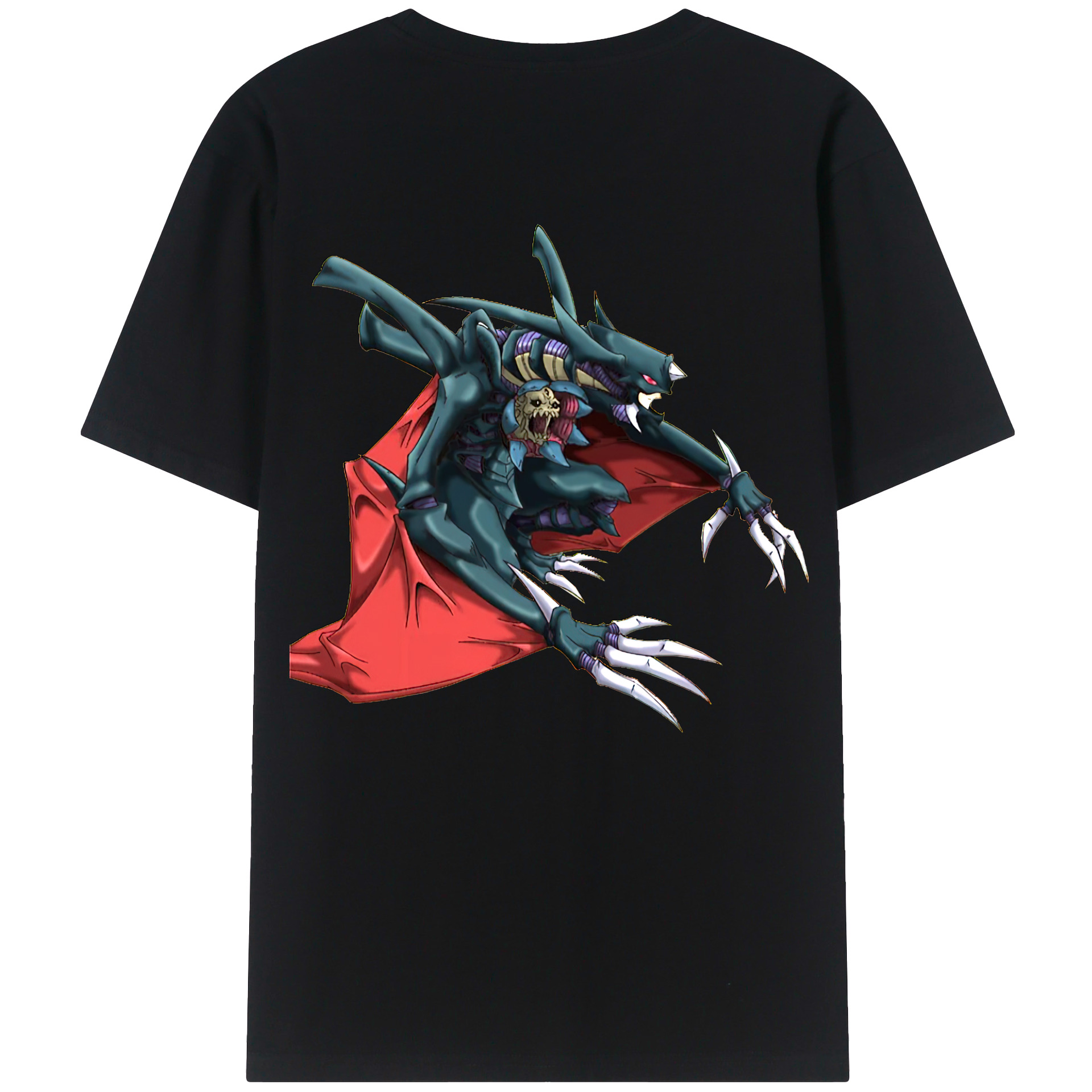 （画像用） 遊☆戯☆王 Yu-Gi-Oh! 綿100％ メンズ半袖Tシャツ（バックプリント） 通気性