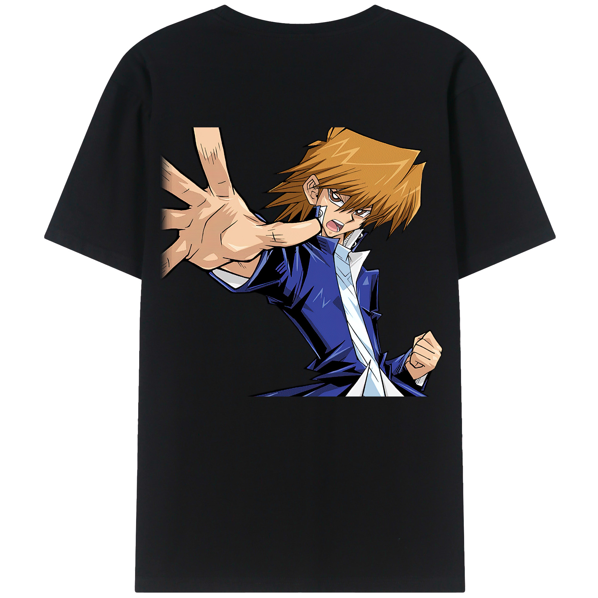 （画像用） 遊☆戯☆王 Yu-Gi-Oh! 綿100％ メンズ半袖Tシャツ（バックプリント） 通気性