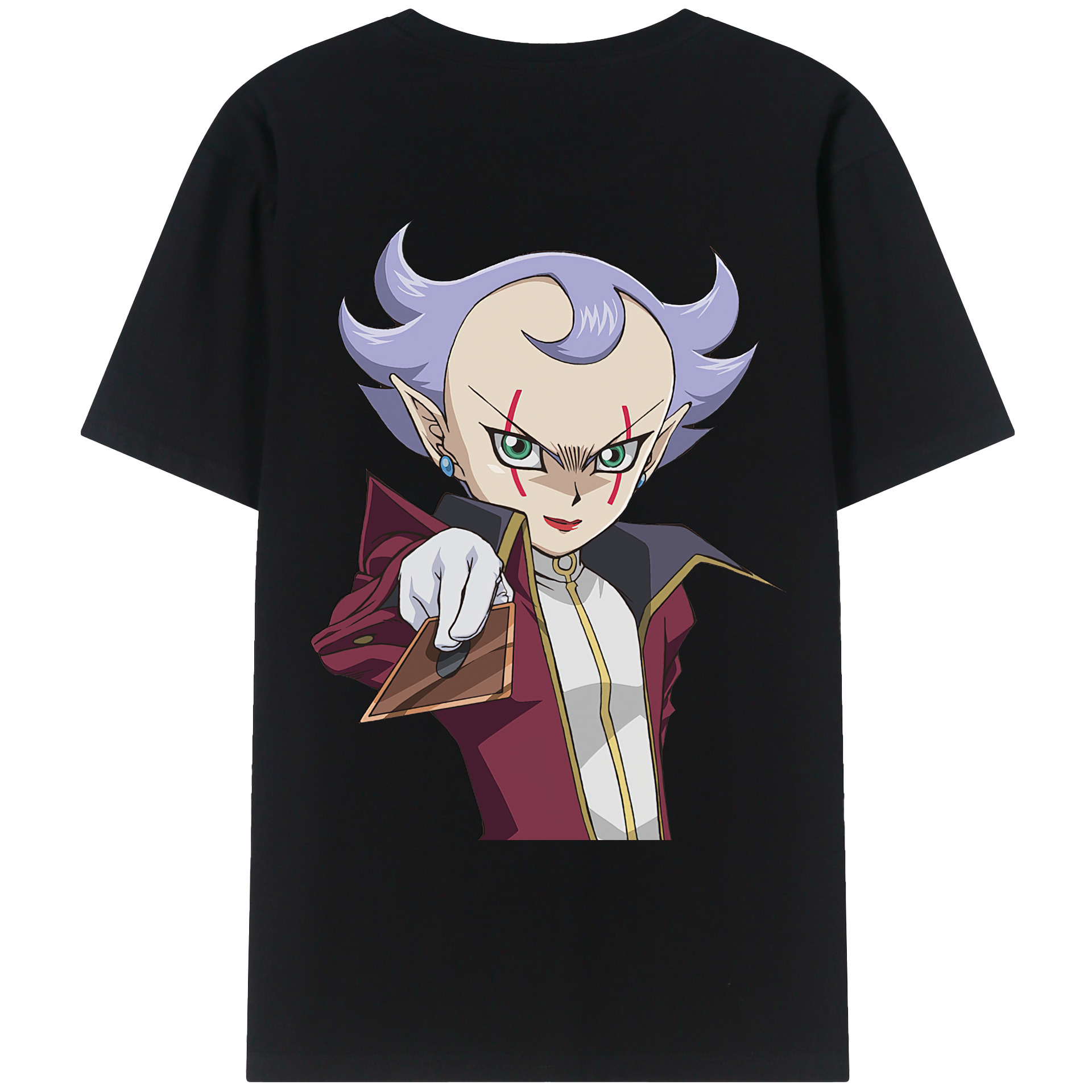 （画像用） 遊☆戯☆王 Yu-Gi-Oh! 綿100％ メンズ半袖Tシャツ（バックプリント） 通気性