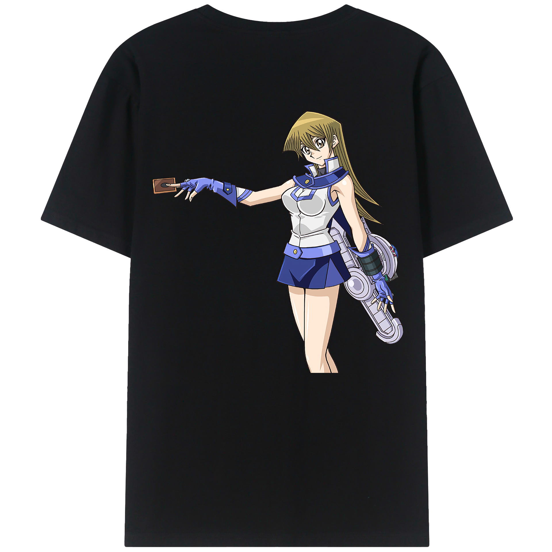 （画像用） 遊☆戯☆王 Yu-Gi-Oh! 綿100％ メンズ半袖Tシャツ（バックプリント） 通気性