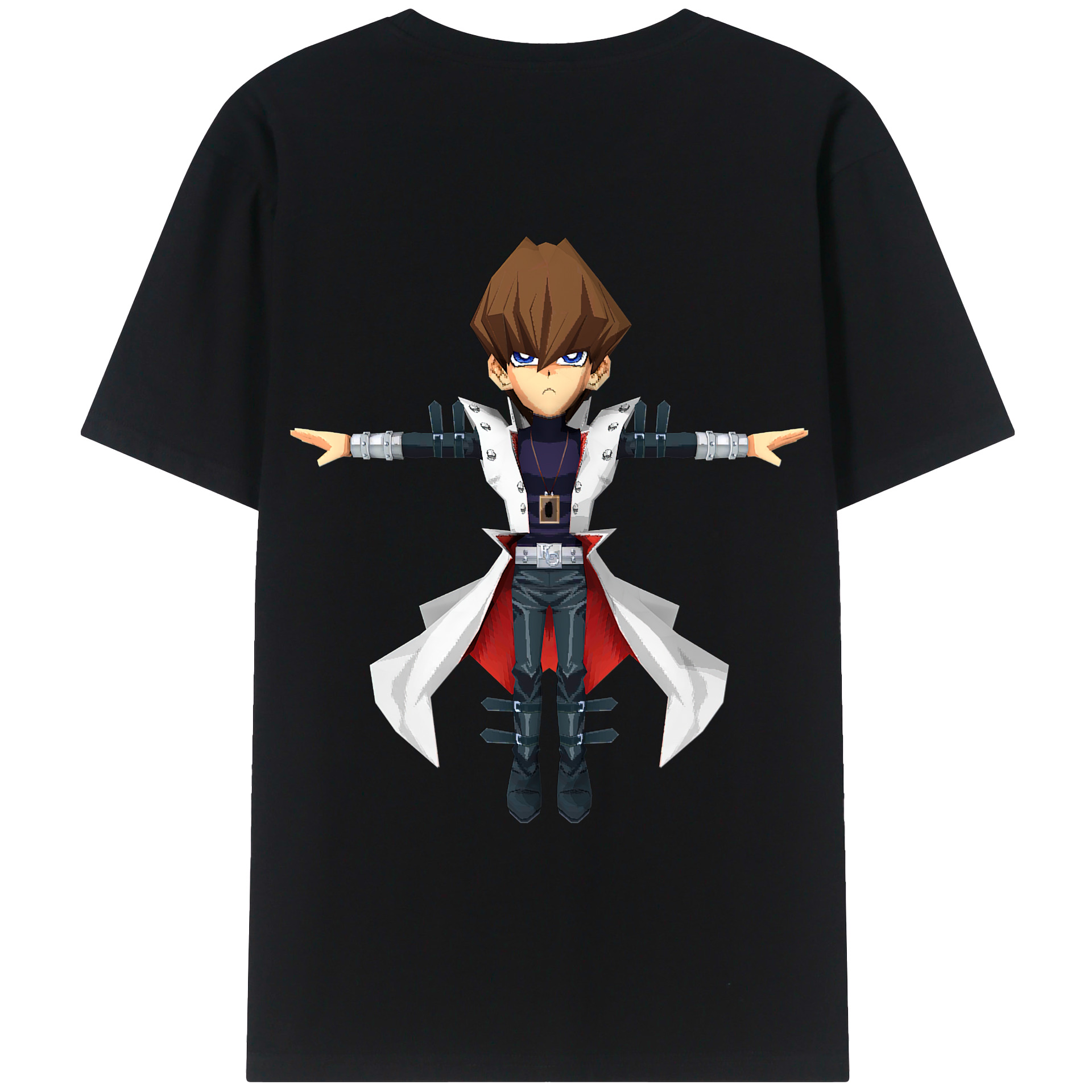 （画像用） 遊☆戯☆王 Yu-Gi-Oh! 綿100％ メンズ半袖Tシャツ（バックプリント） 通気性