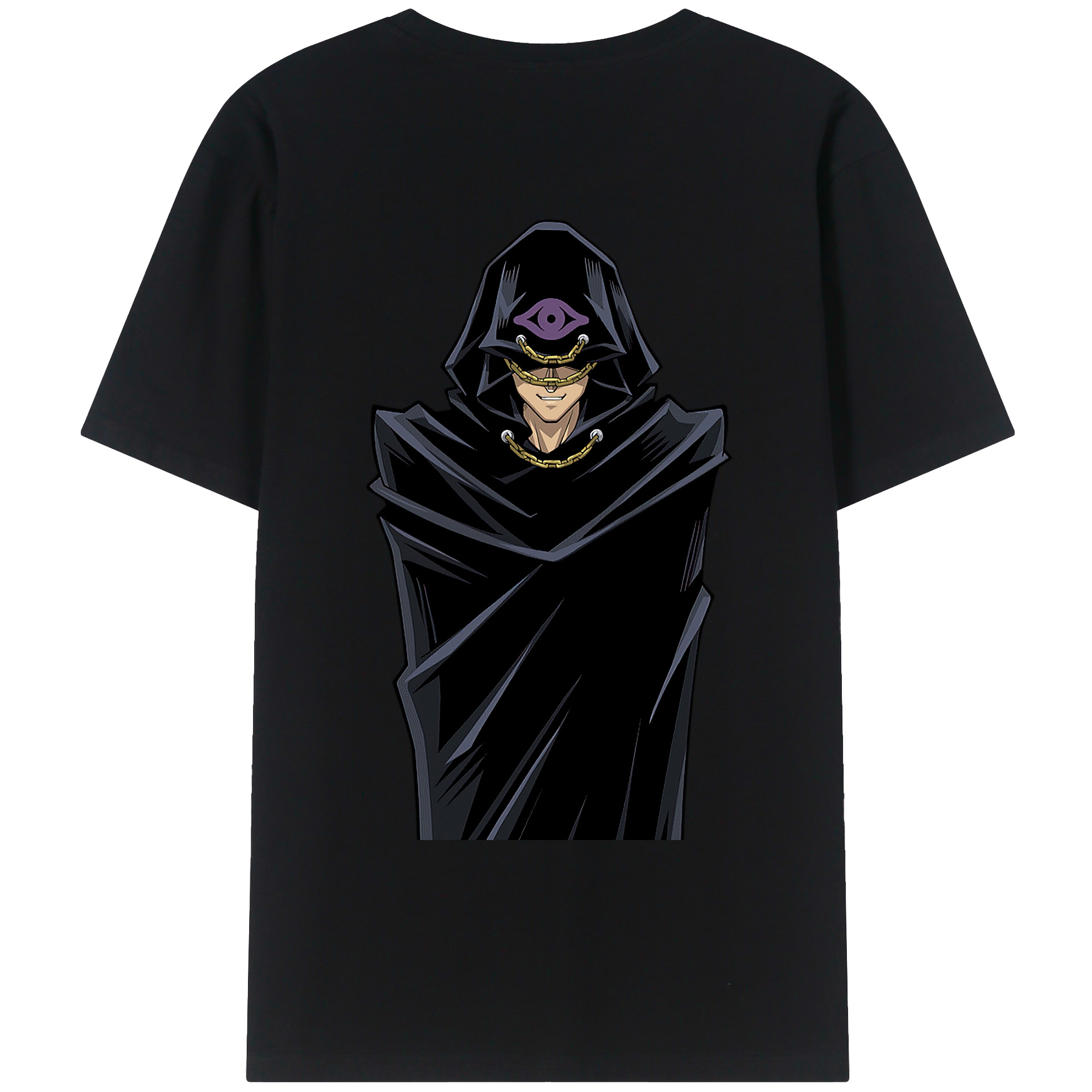（画像用） 遊☆戯☆王 Yu-Gi-Oh! 綿100％ メンズ半袖Tシャツ（バックプリント） 通気性