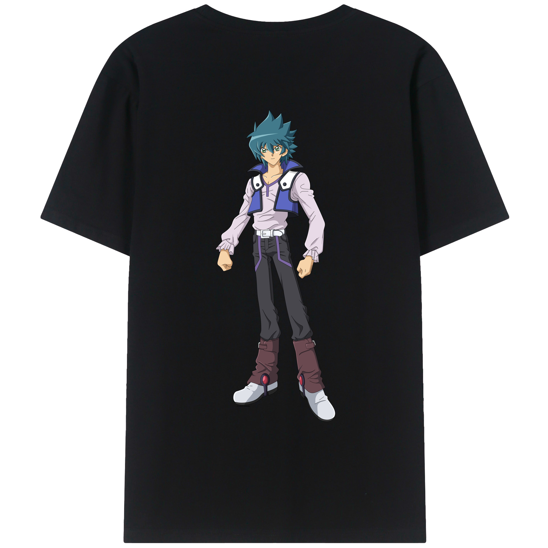 （画像用） 遊☆戯☆王 Yu-Gi-Oh! 綿100％ メンズ半袖Tシャツ（バックプリント） 通気性
