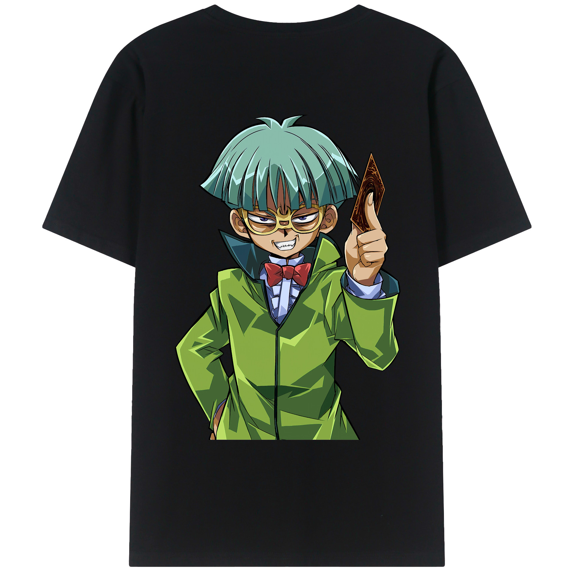 （画像用） 遊☆戯☆王 Yu-Gi-Oh! 綿100％ メンズ半袖Tシャツ（バックプリント） 通気性