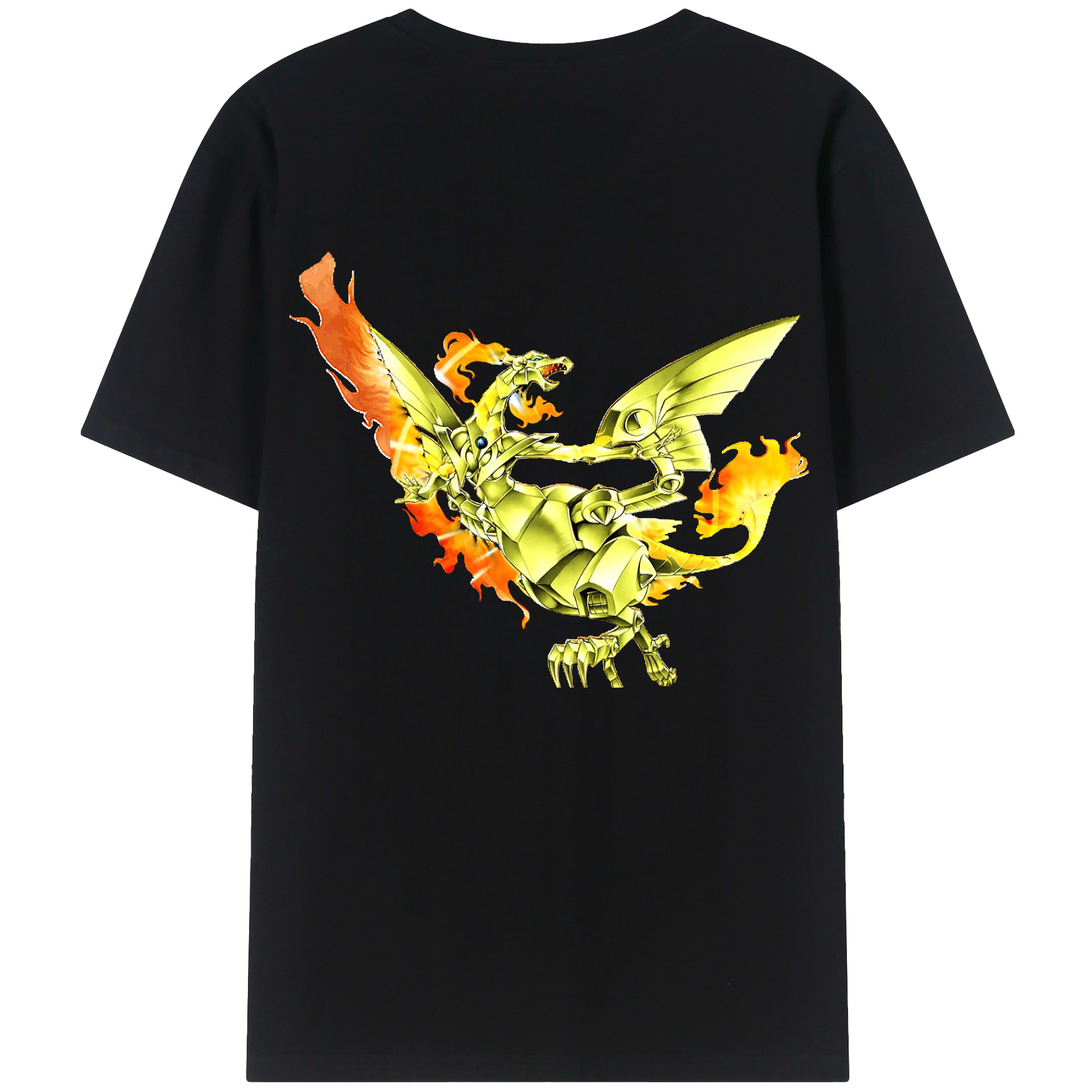 （画像用） 遊☆戯☆王 Yu-Gi-Oh! 綿100％ メンズ半袖Tシャツ（バックプリント） 通気性