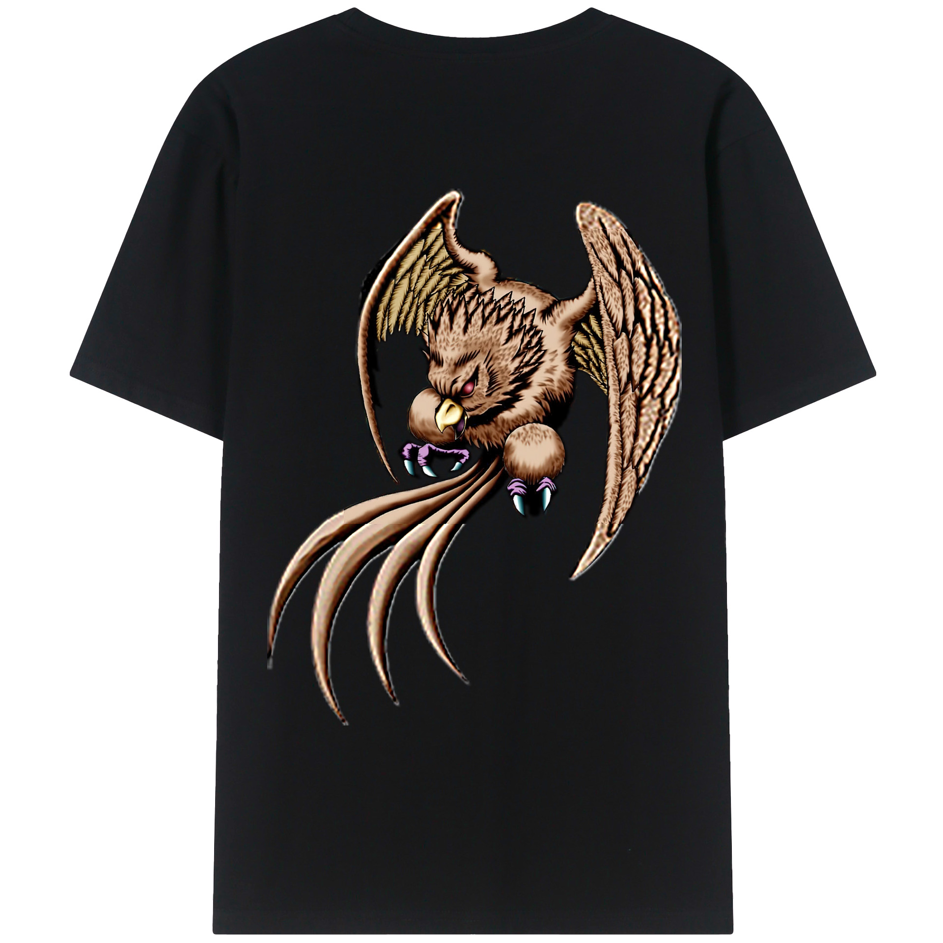 （画像用） 遊☆戯☆王 Yu-Gi-Oh! 綿100％ メンズ半袖Tシャツ（バックプリント） 通気性