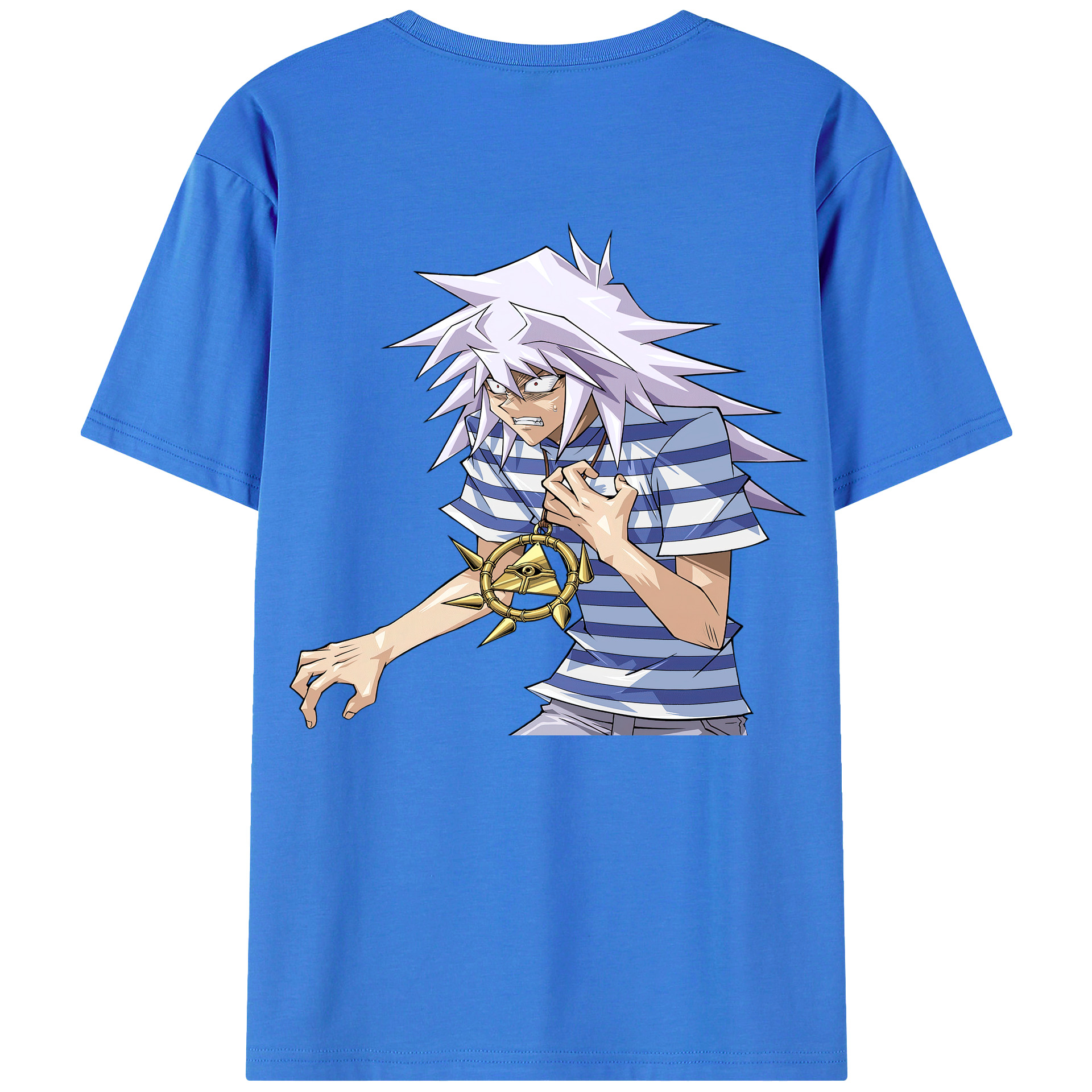 （画像用） 遊☆戯☆王 Yu-Gi-Oh! 綿100％ メンズ半袖Tシャツ（バックプリント） 通気性