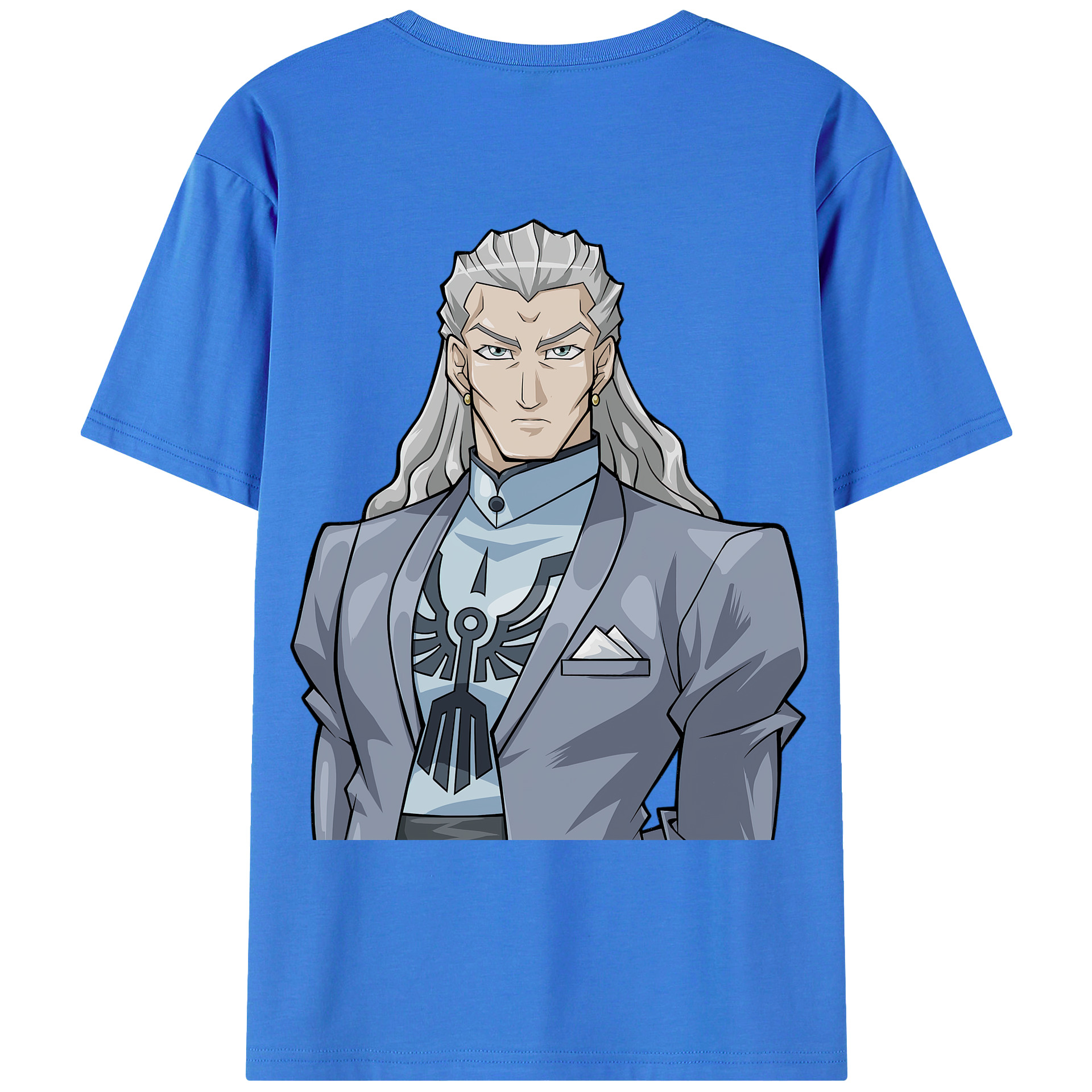 （画像用） 遊☆戯☆王 Yu-Gi-Oh! 綿100％ メンズ半袖Tシャツ（バックプリント） 通気性