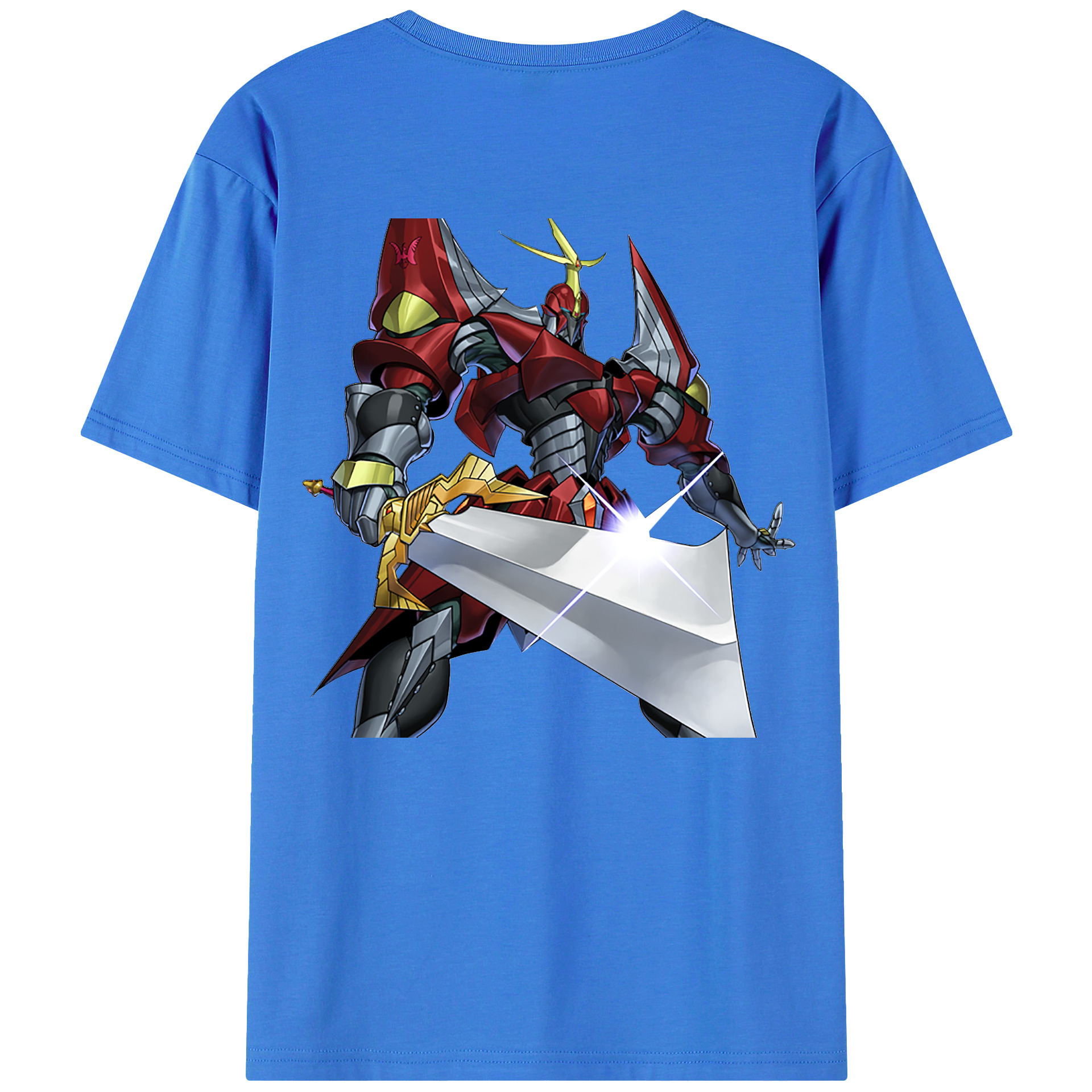 （画像用） 遊☆戯☆王 Yu-Gi-Oh! 綿100％ メンズ半袖Tシャツ（バックプリント） 通気性