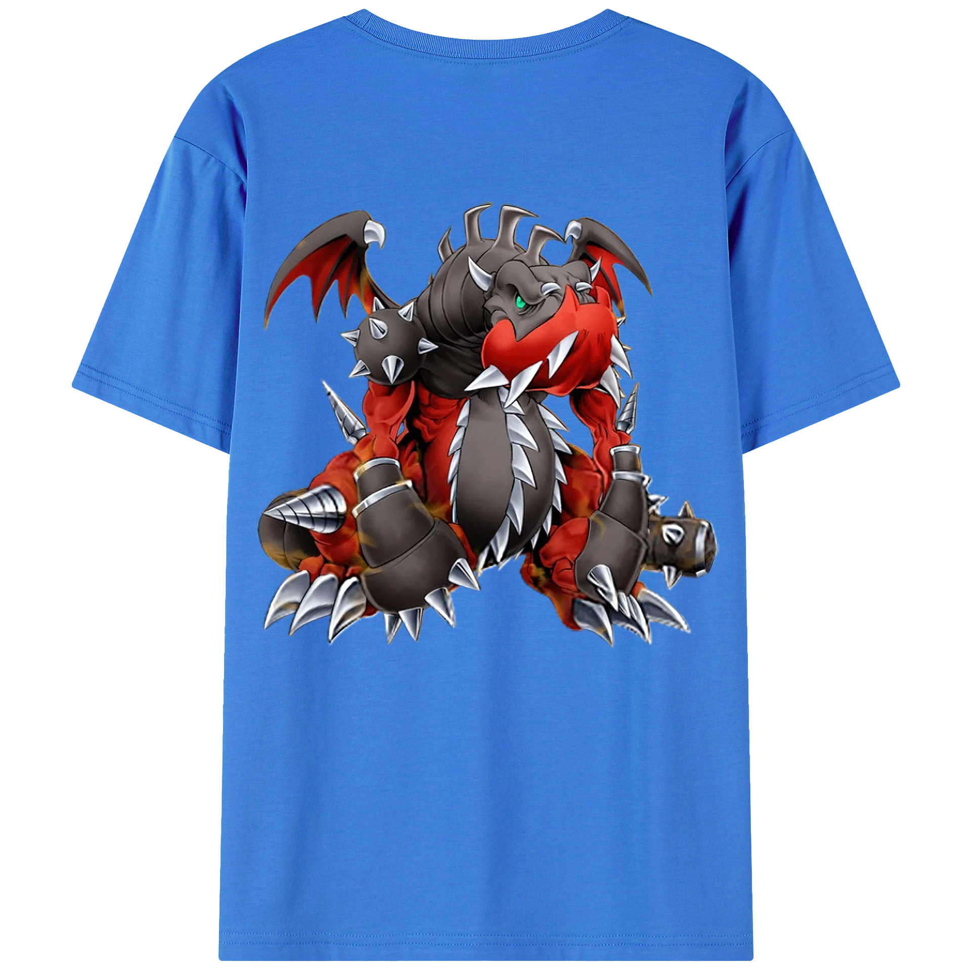 （画像用） 遊☆戯☆王 Yu-Gi-Oh! 綿100％ メンズ半袖Tシャツ（バックプリント） 通気性