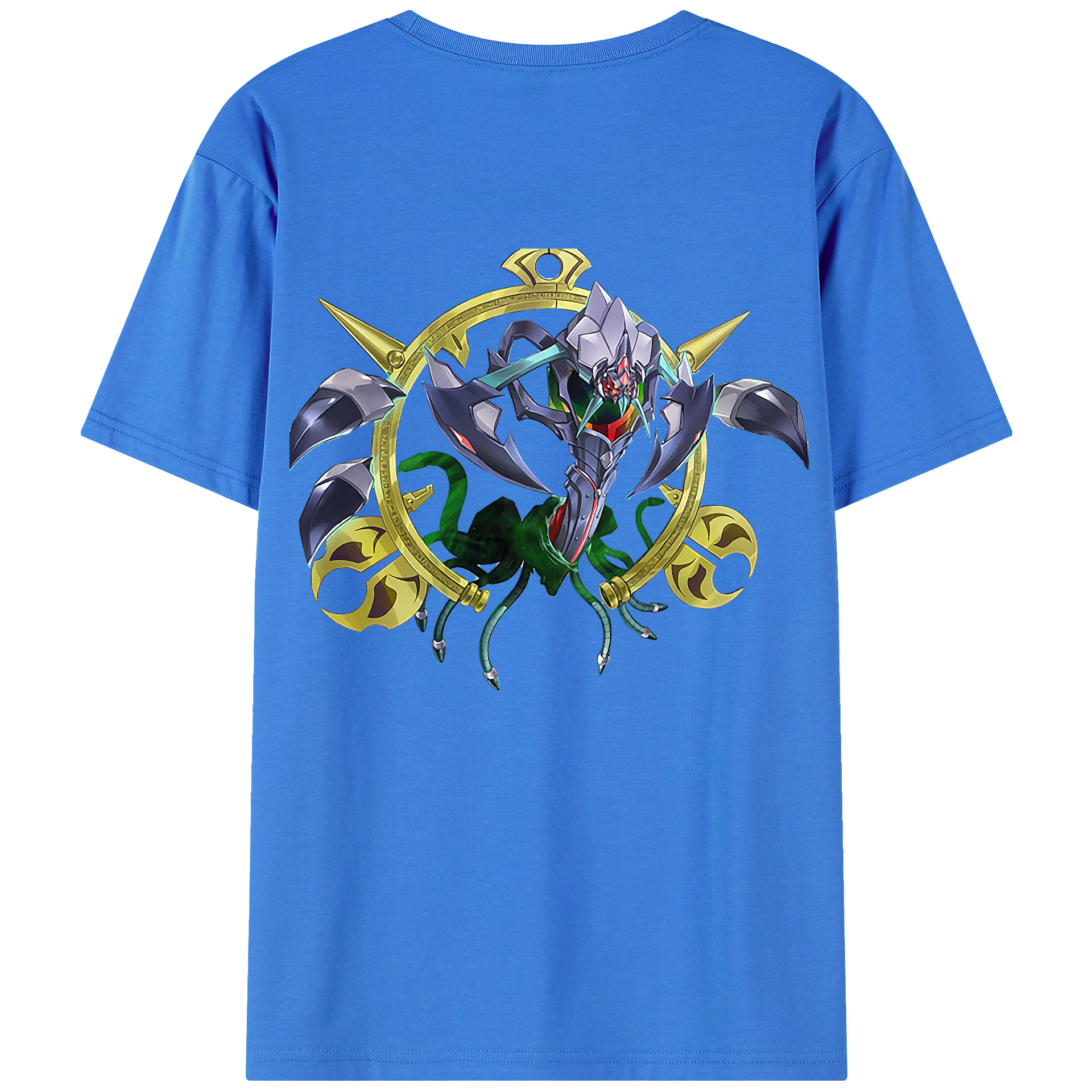 （画像用） 遊☆戯☆王 Yu-Gi-Oh! 綿100％ メンズ半袖Tシャツ（バックプリント） 通気性