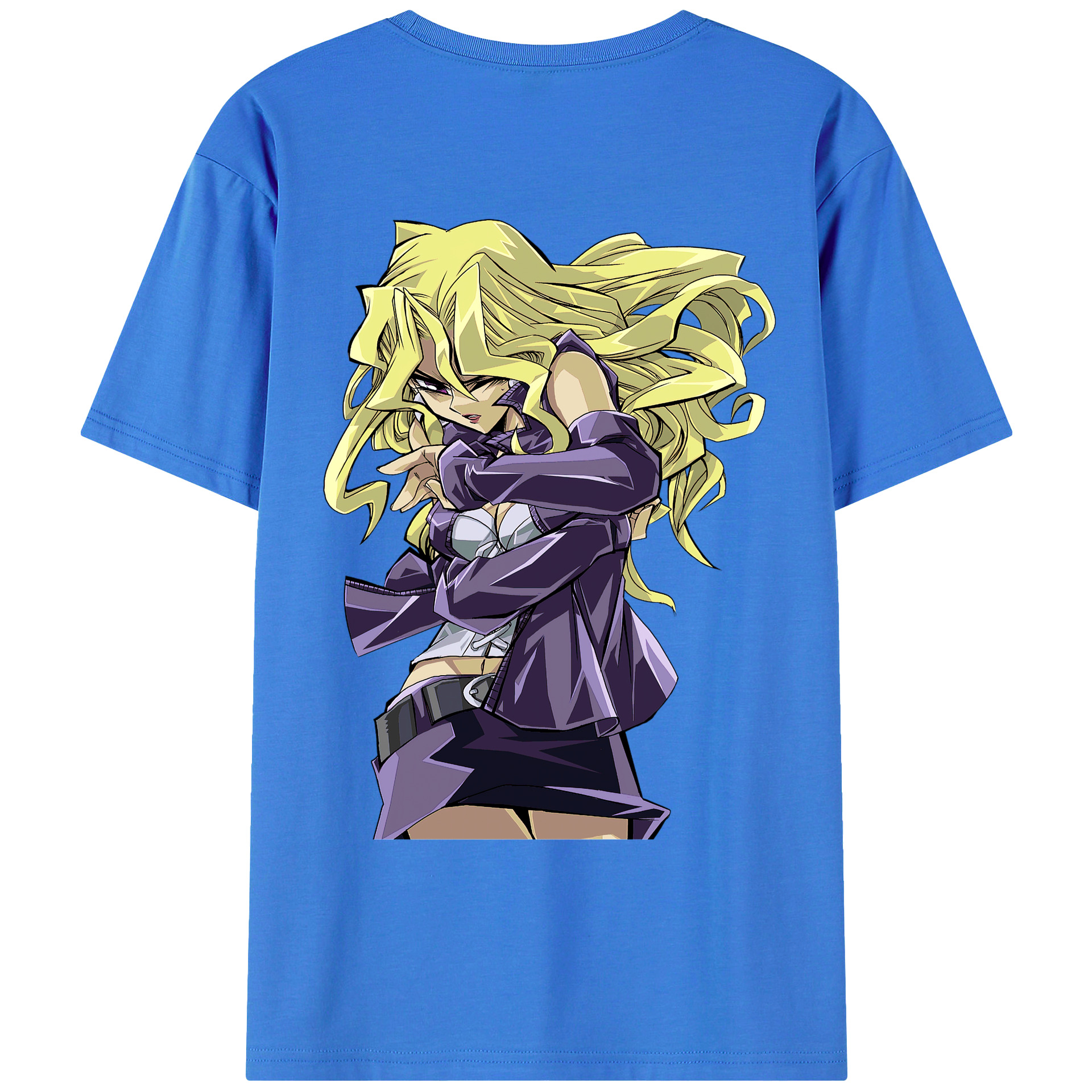 （画像用） 遊☆戯☆王 Yu-Gi-Oh! 綿100％ メンズ半袖Tシャツ（バックプリント） 通気性