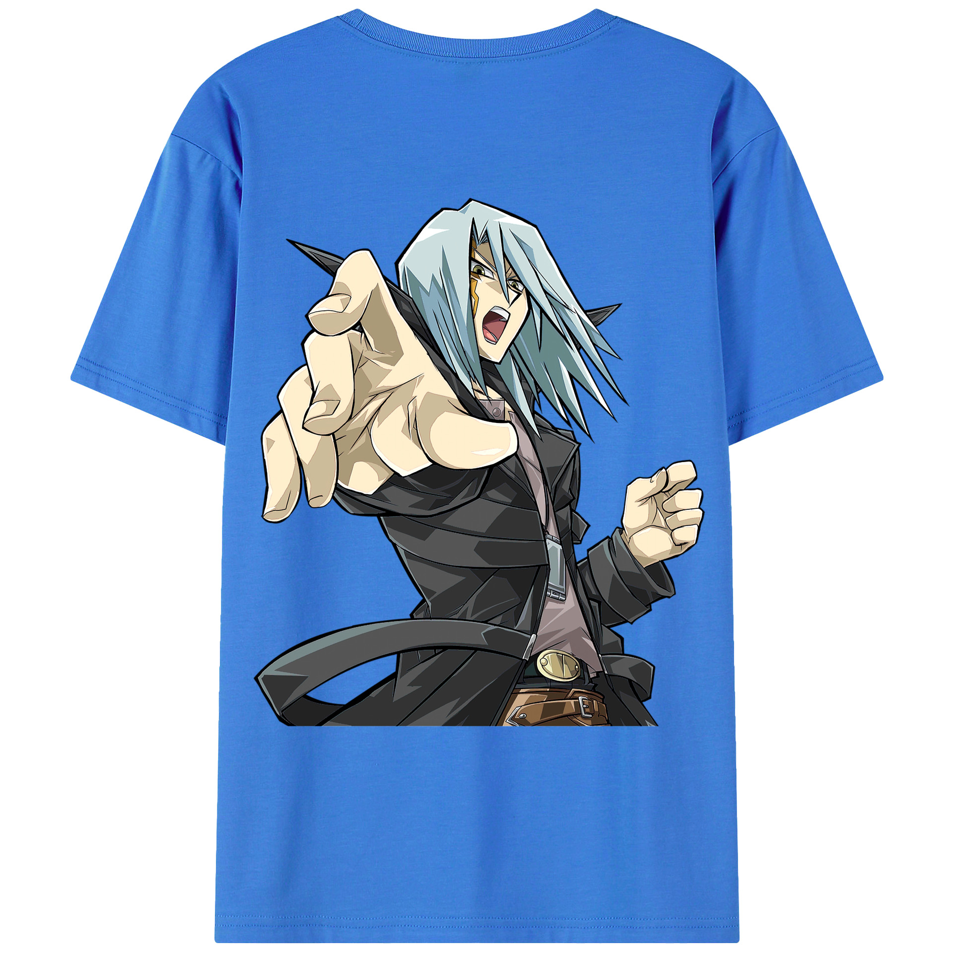 （画像用） 遊☆戯☆王 Yu-Gi-Oh! 綿100％ メンズ半袖Tシャツ（バックプリント） 通気性