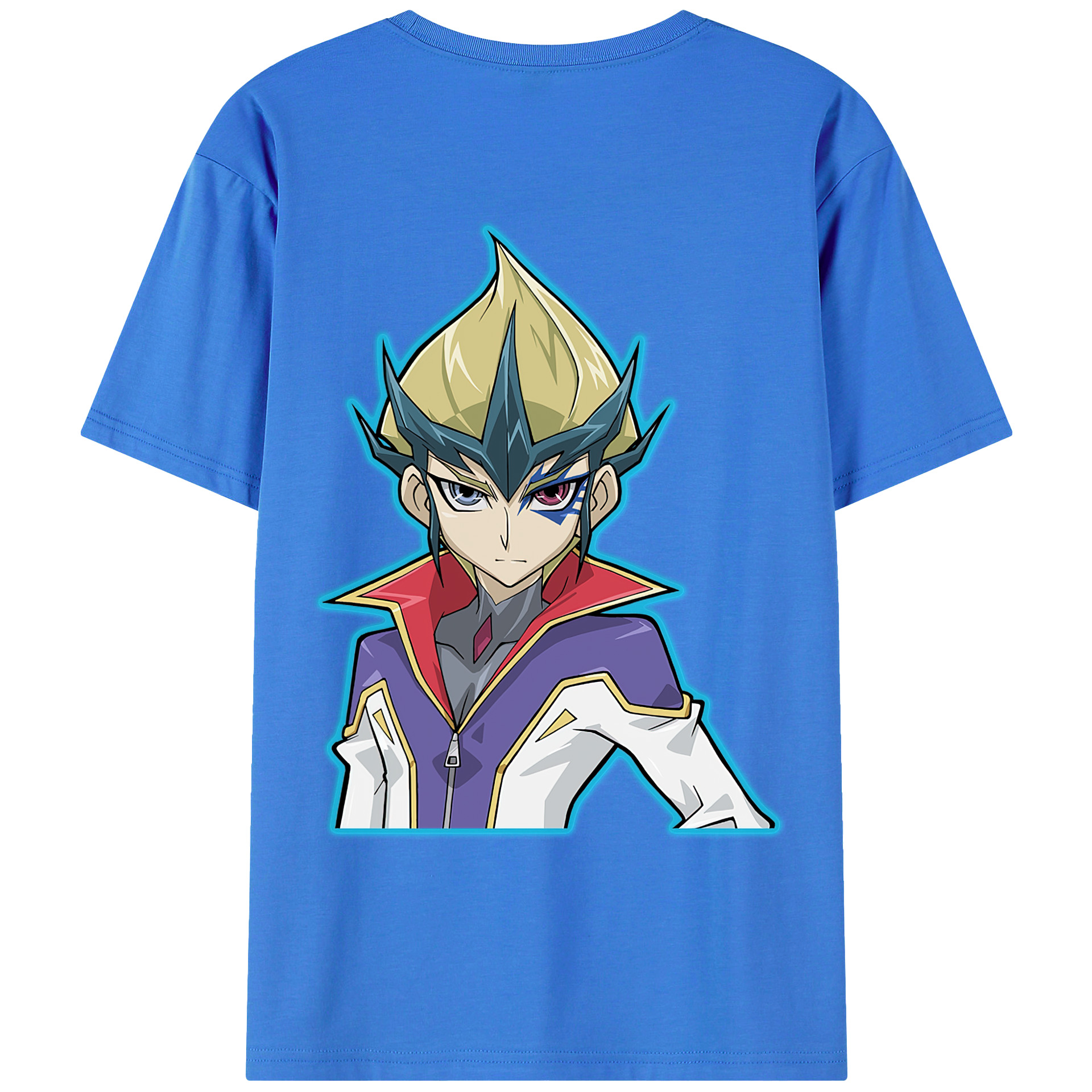 （画像用） 遊☆戯☆王 Yu-Gi-Oh! 綿100％ メンズ半袖Tシャツ（バックプリント） 通気性