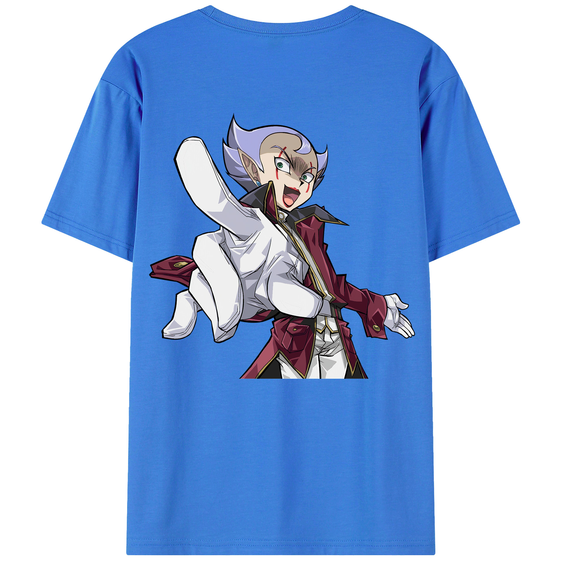 （画像用） 遊☆戯☆王 Yu-Gi-Oh! 綿100％ メンズ半袖Tシャツ（バックプリント） 通気性