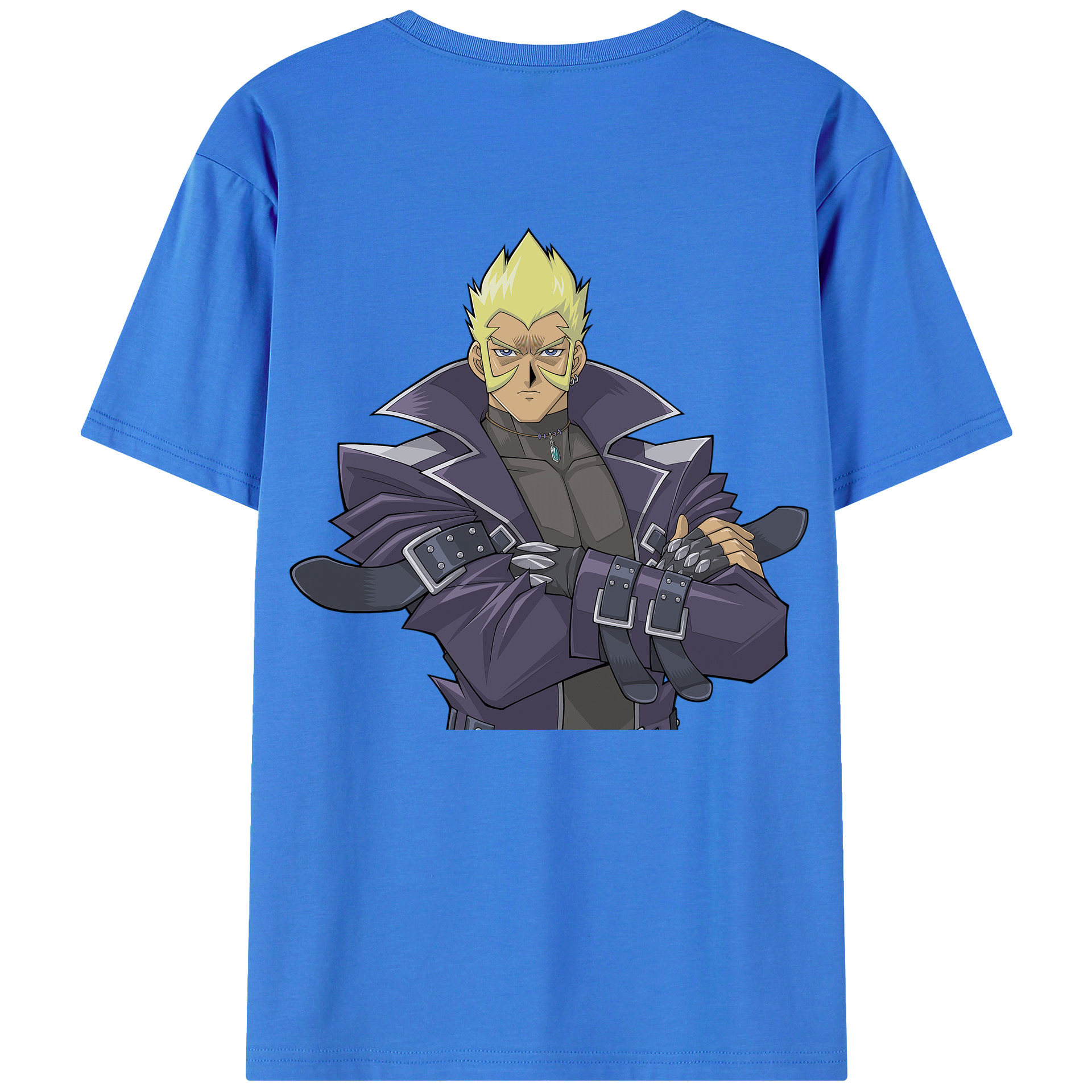 （画像用） 遊☆戯☆王 Yu-Gi-Oh! 綿100％ メンズ半袖Tシャツ（バックプリント） 通気性