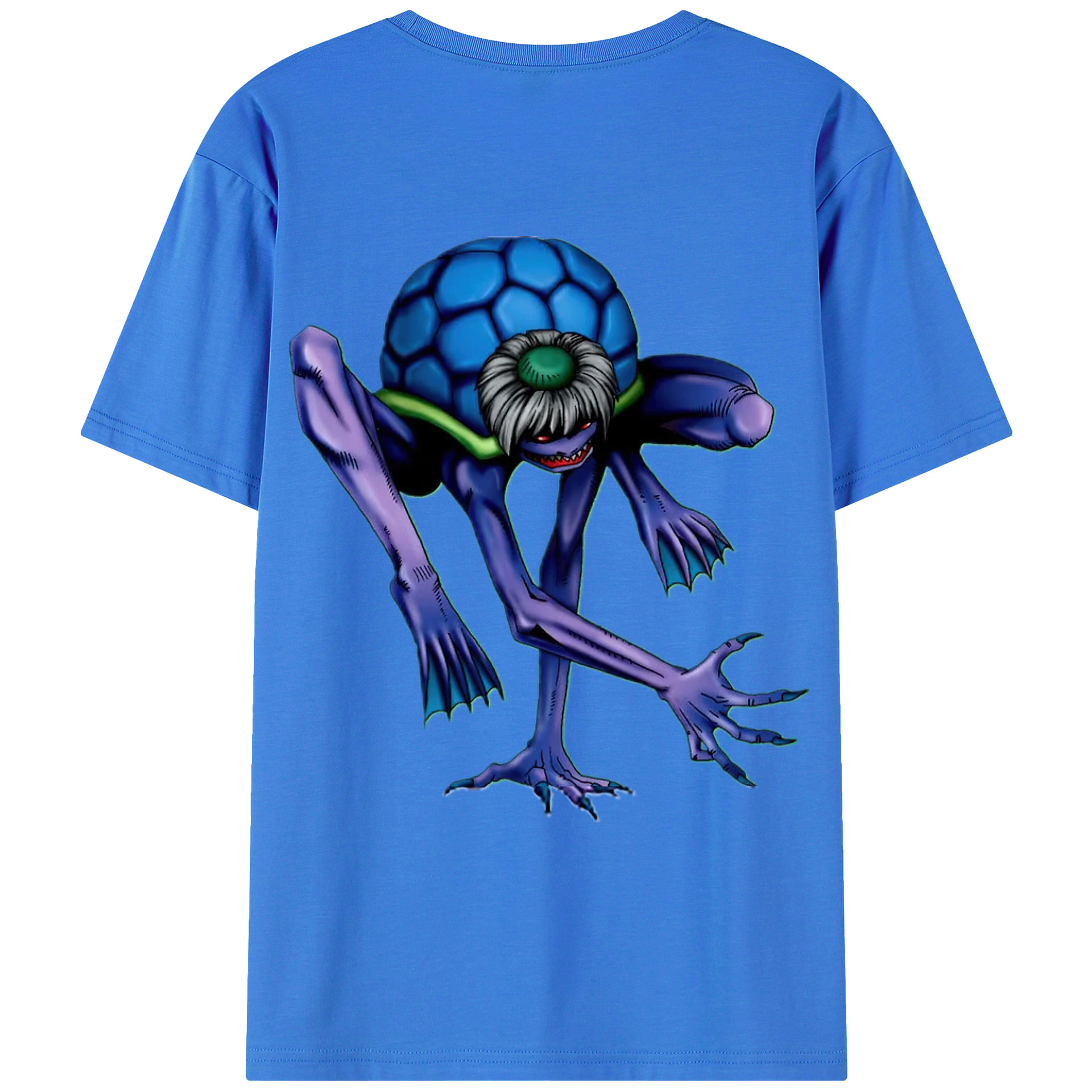 （画像用） 遊☆戯☆王 Yu-Gi-Oh! 綿100％ メンズ半袖Tシャツ（バックプリント） 通気性