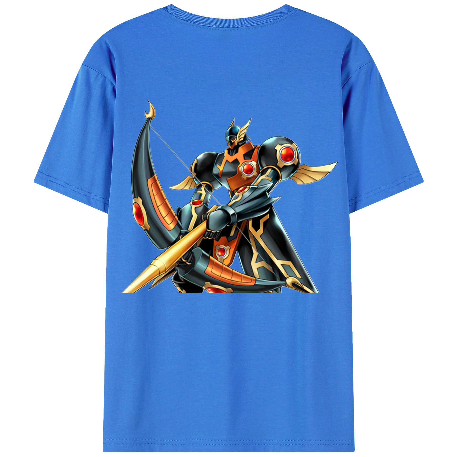 （画像用） 遊☆戯☆王 Yu-Gi-Oh! 綿100％ メンズ半袖Tシャツ（バックプリント） 通気性