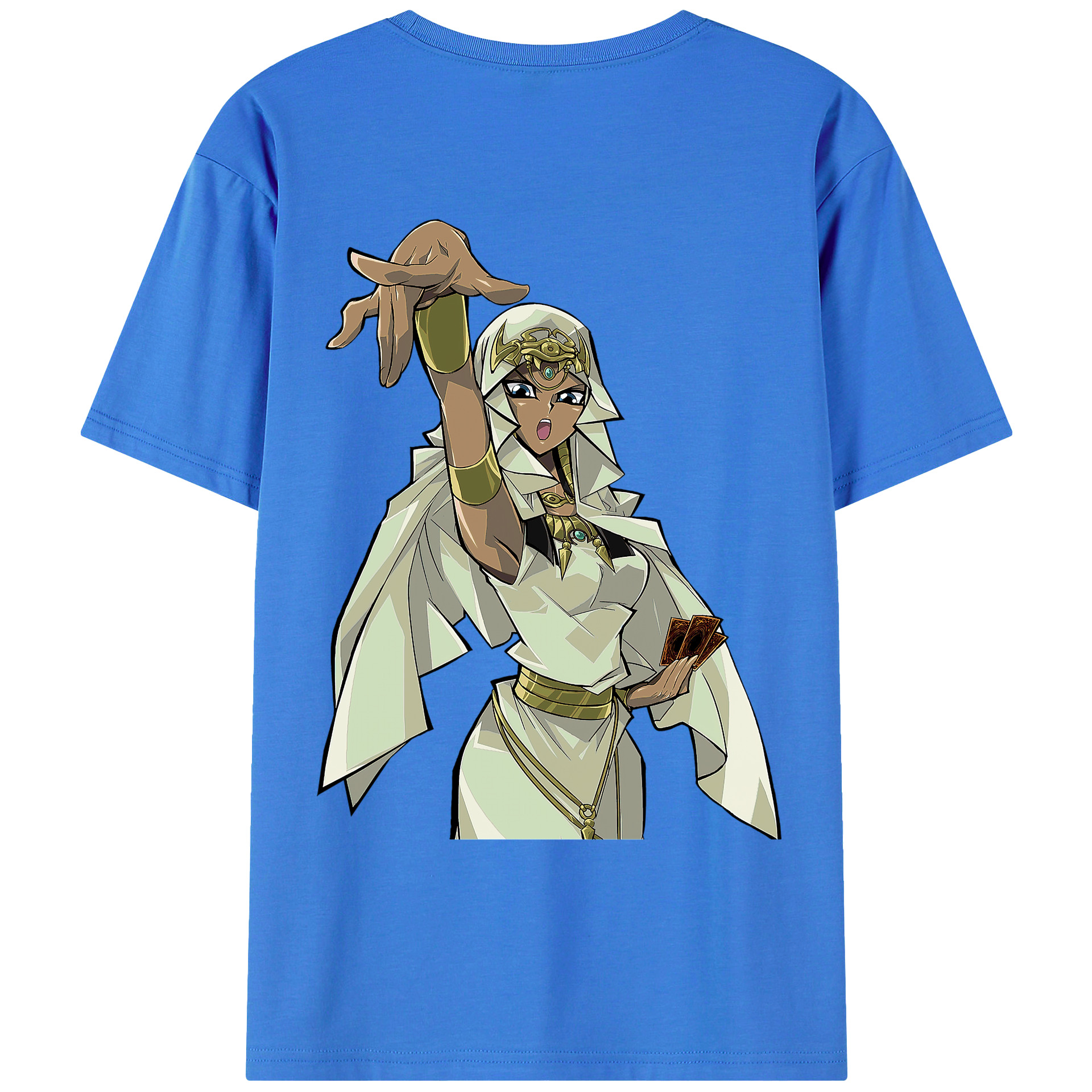 （画像用） 遊☆戯☆王 Yu-Gi-Oh! 綿100％ メンズ半袖Tシャツ（バックプリント） 通気性