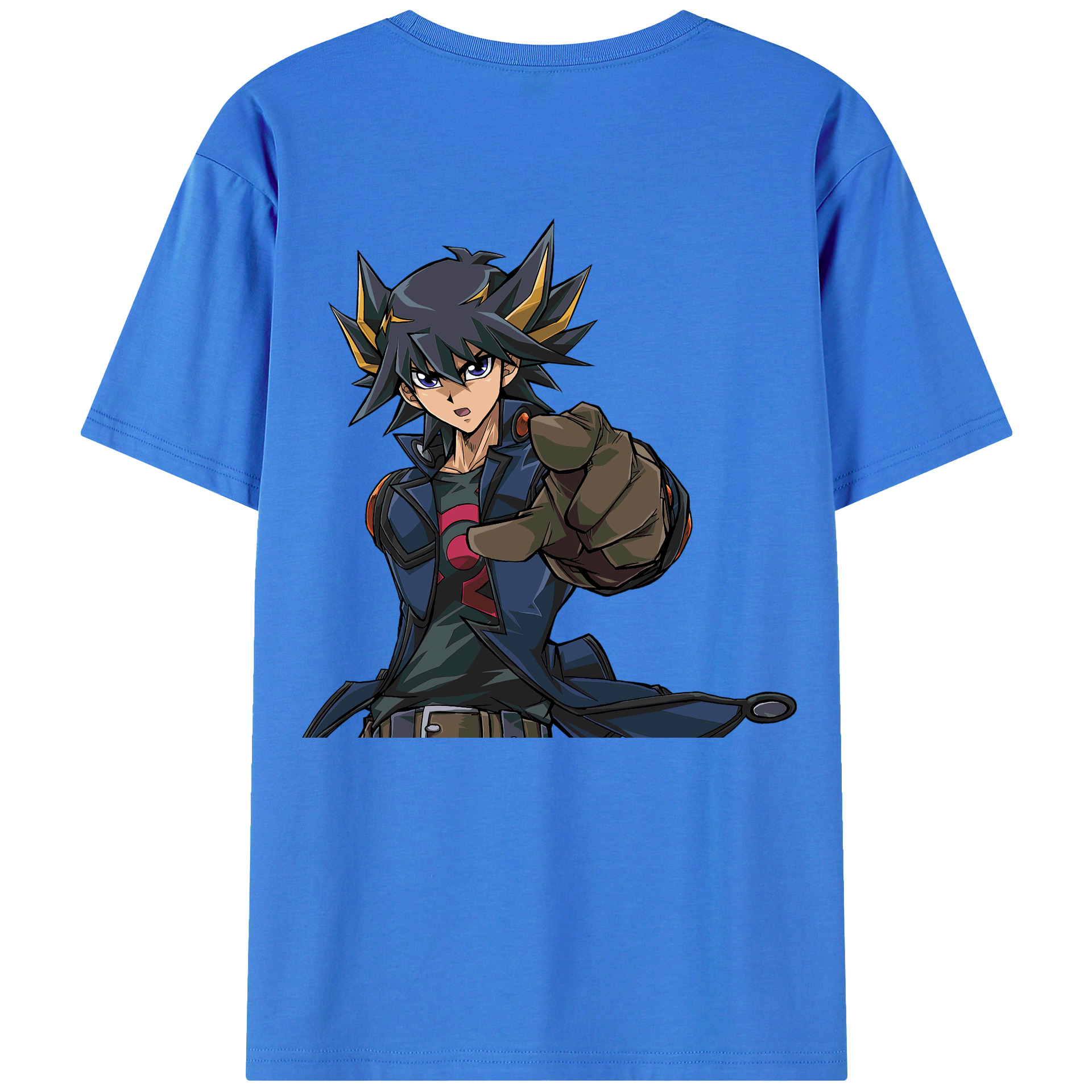 （画像用） 遊☆戯☆王 Yu-Gi-Oh! 綿100％ メンズ半袖Tシャツ（バックプリント） 通気性