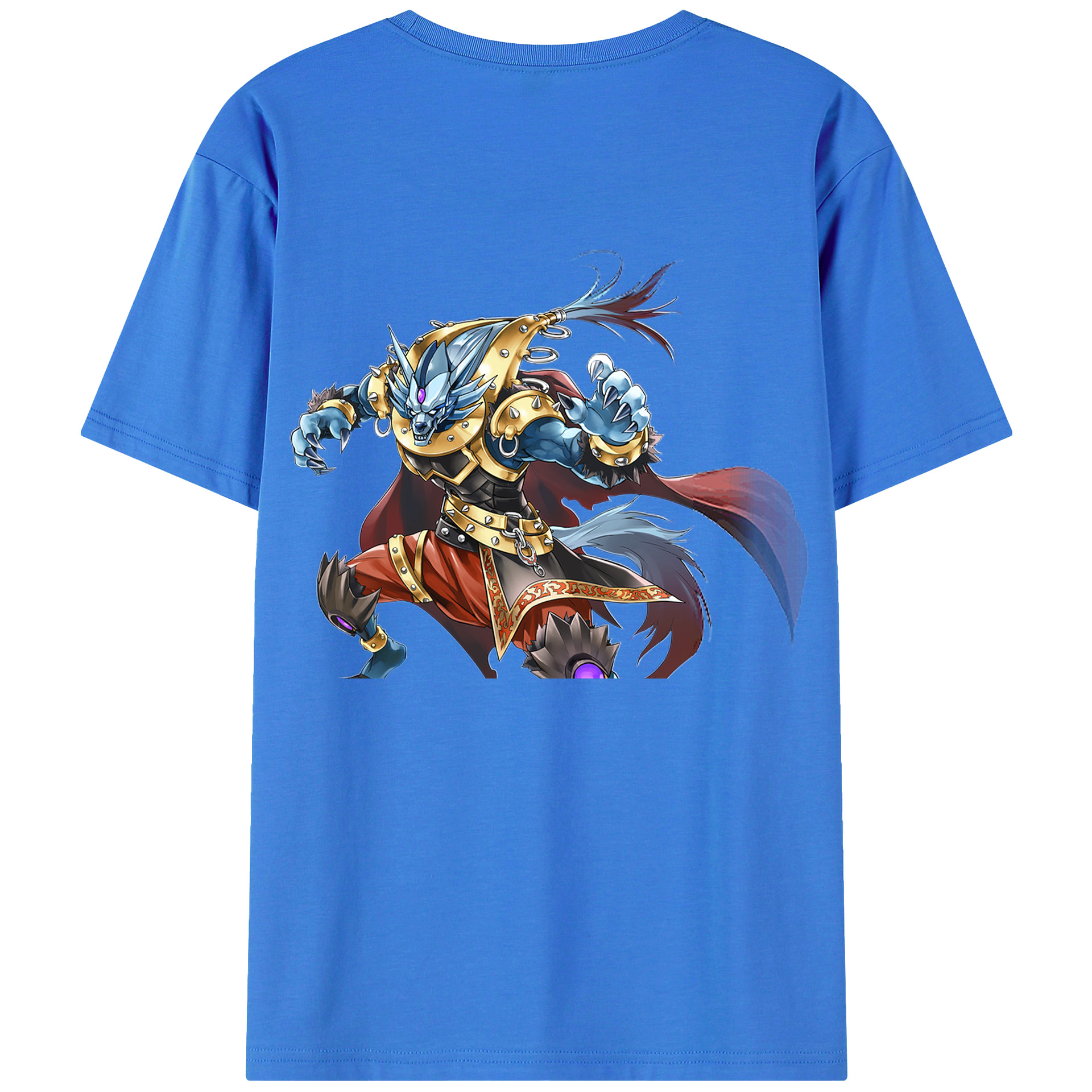 （画像用） 遊☆戯☆王 Yu-Gi-Oh! 綿100％ メンズ半袖Tシャツ（バックプリント） 通気性