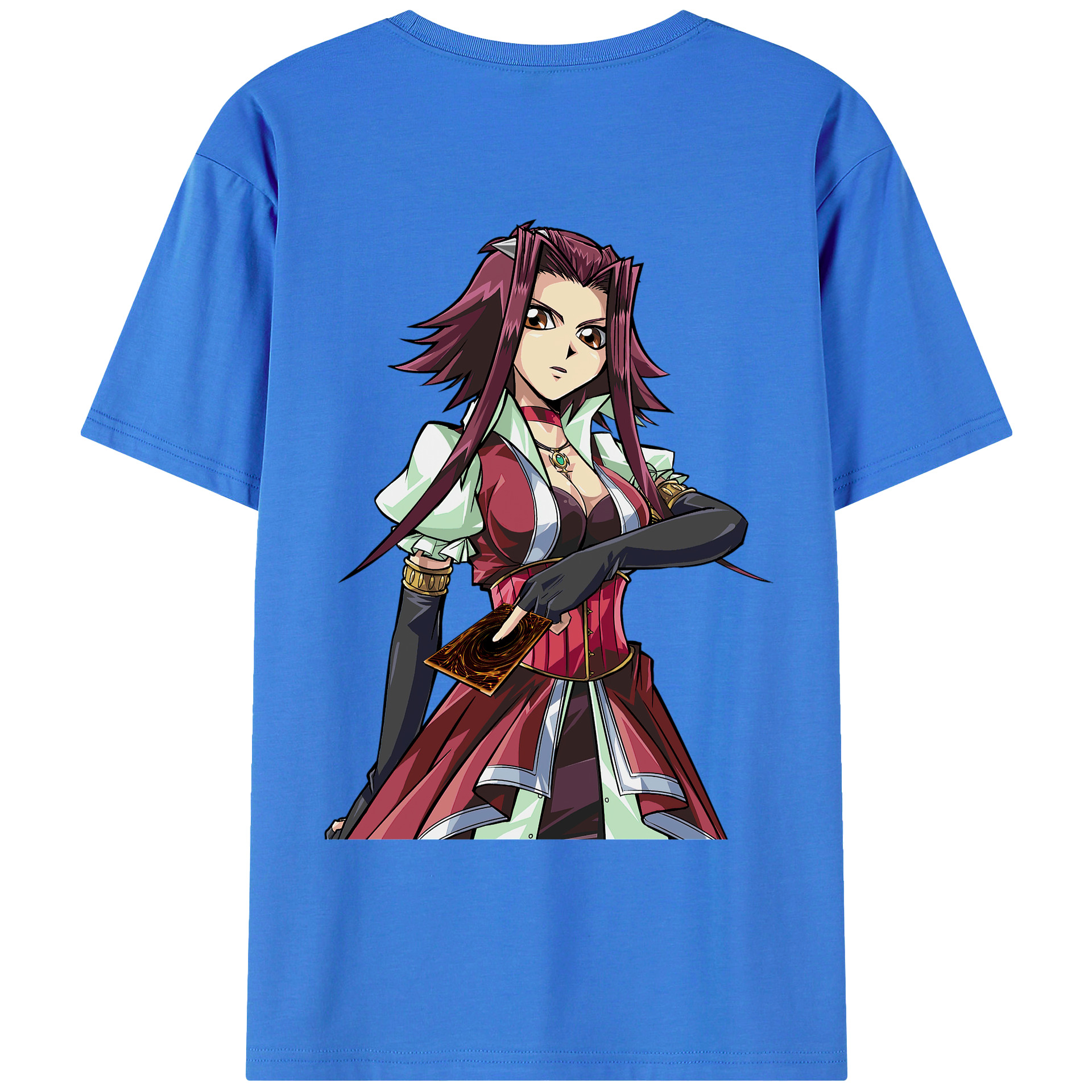 （画像用） 遊☆戯☆王 Yu-Gi-Oh! 綿100％ メンズ半袖Tシャツ（バックプリント） 通気性