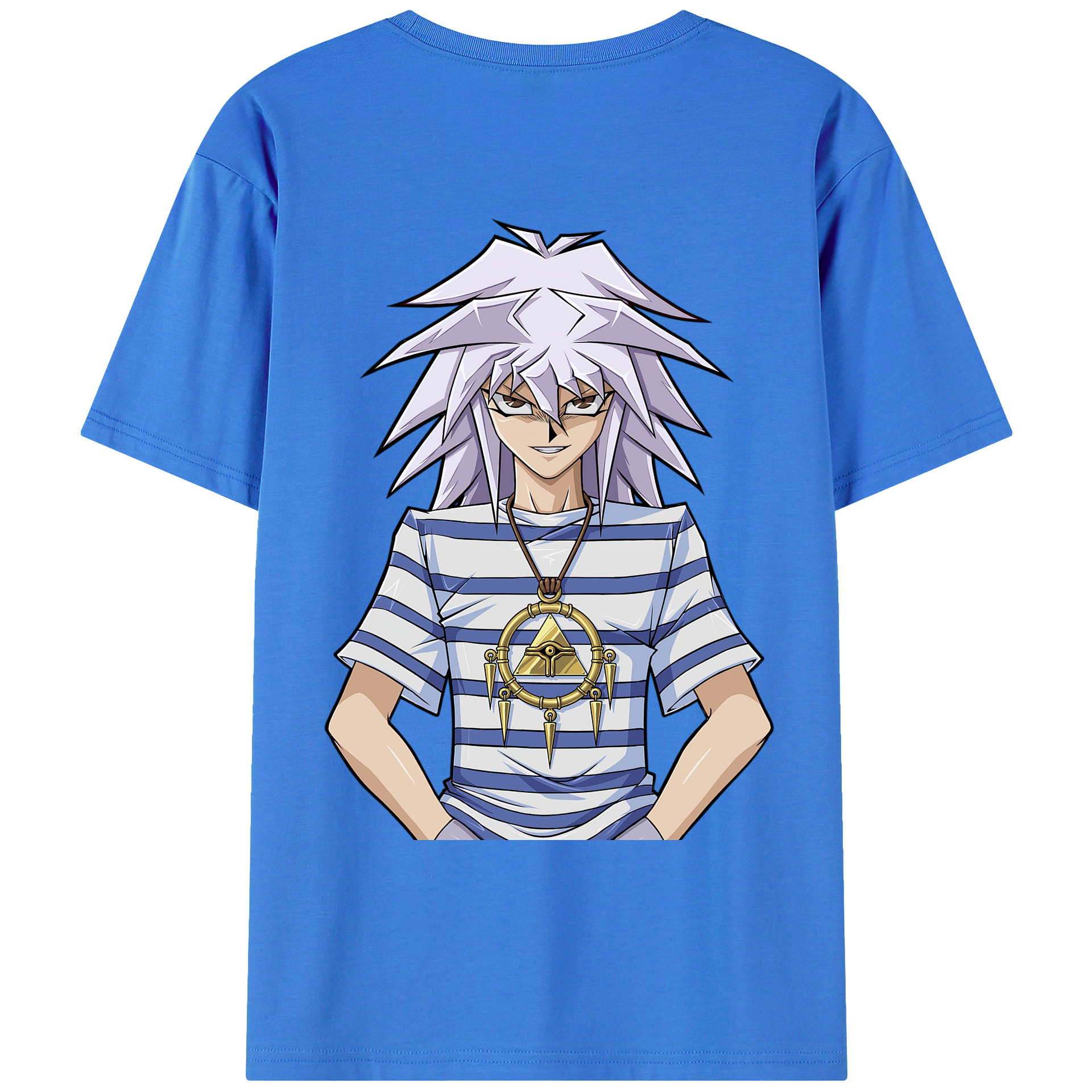 （画像用） 遊☆戯☆王 Yu-Gi-Oh! 綿100％ メンズ半袖Tシャツ（バックプリント） 通気性
