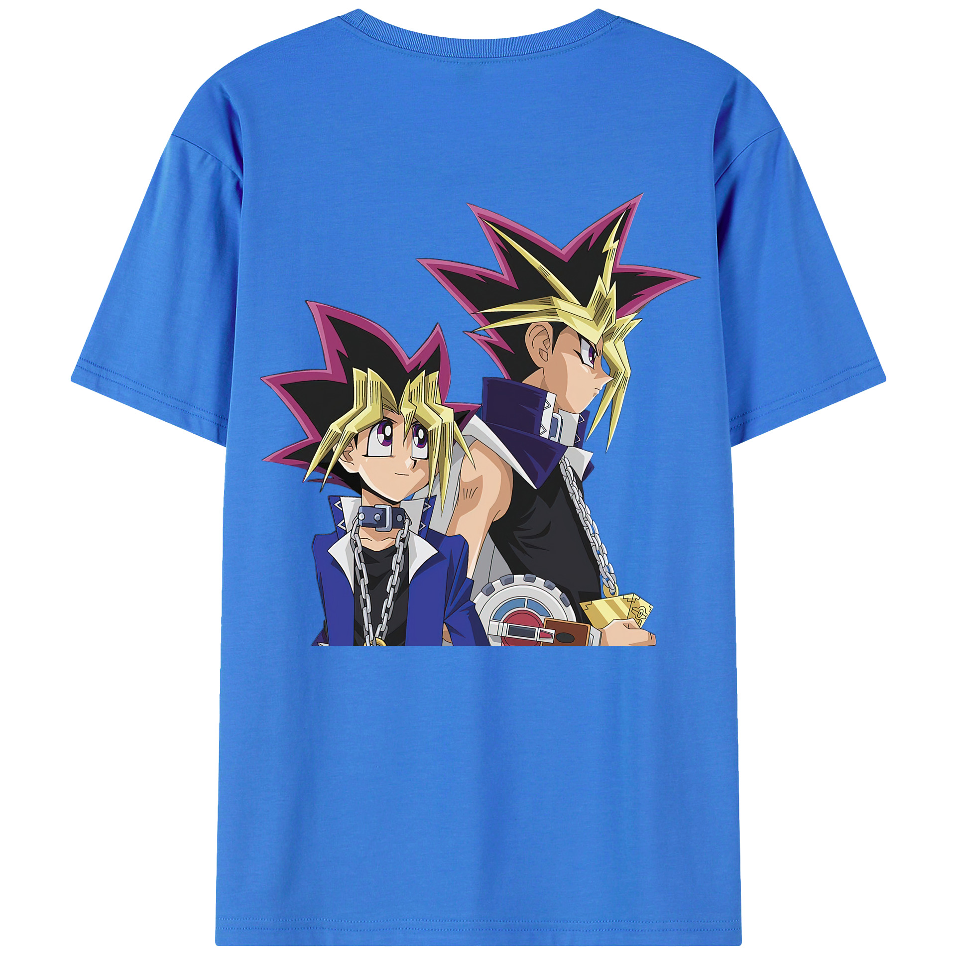 （画像用） 遊☆戯☆王 Yu-Gi-Oh! 綿100％ メンズ半袖Tシャツ（バックプリント） 通気性