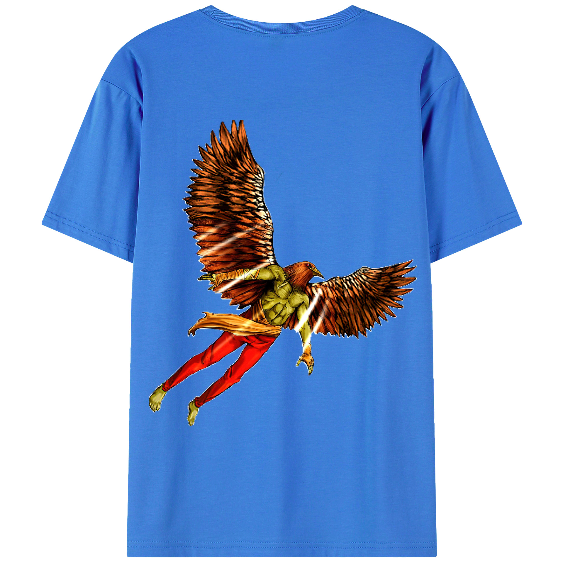 （画像用） 遊☆戯☆王 Yu-Gi-Oh! 綿100％ メンズ半袖Tシャツ（バックプリント） 通気性