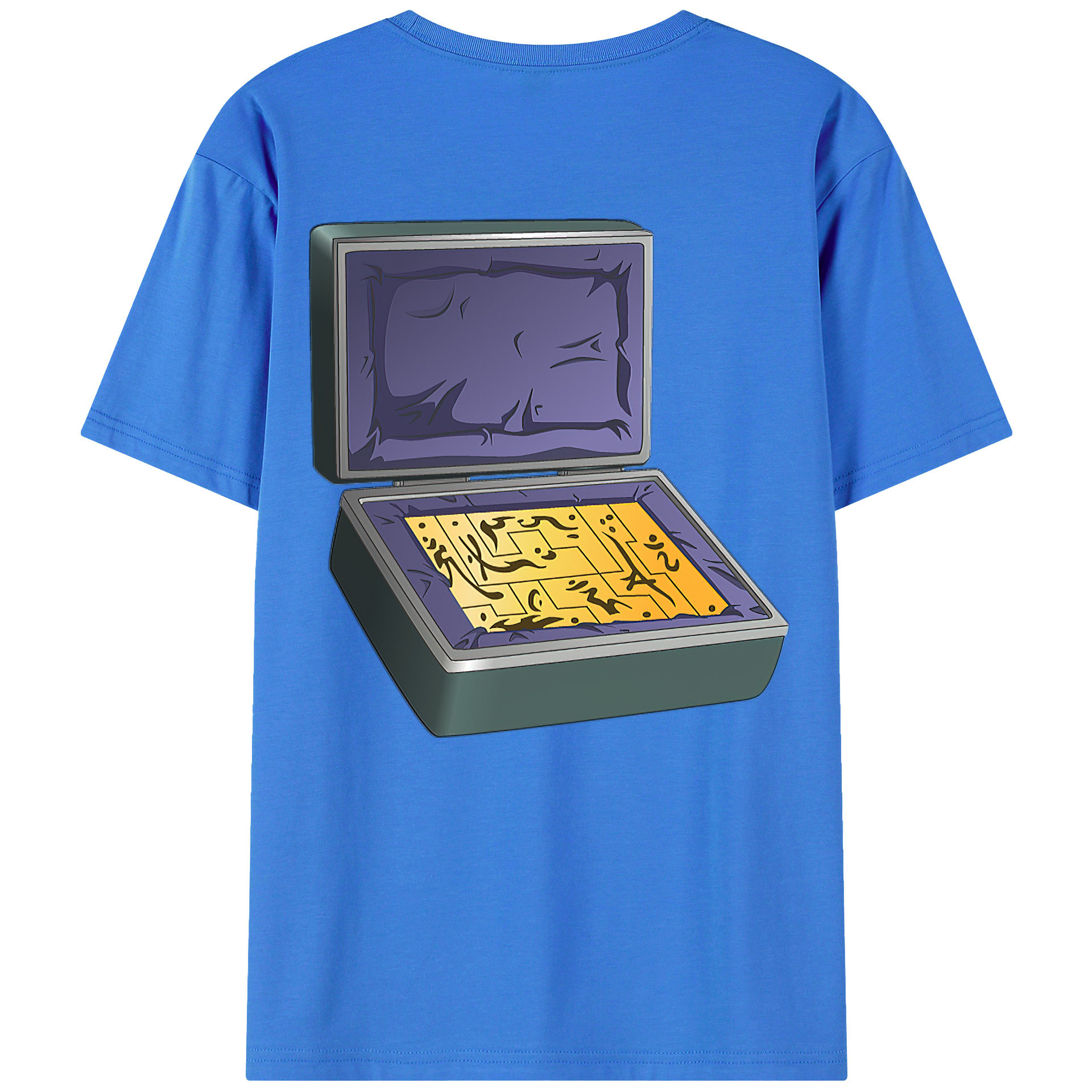 （画像用） 遊☆戯☆王 Yu-Gi-Oh! 綿100％ メンズ半袖Tシャツ（バックプリント） 通気性