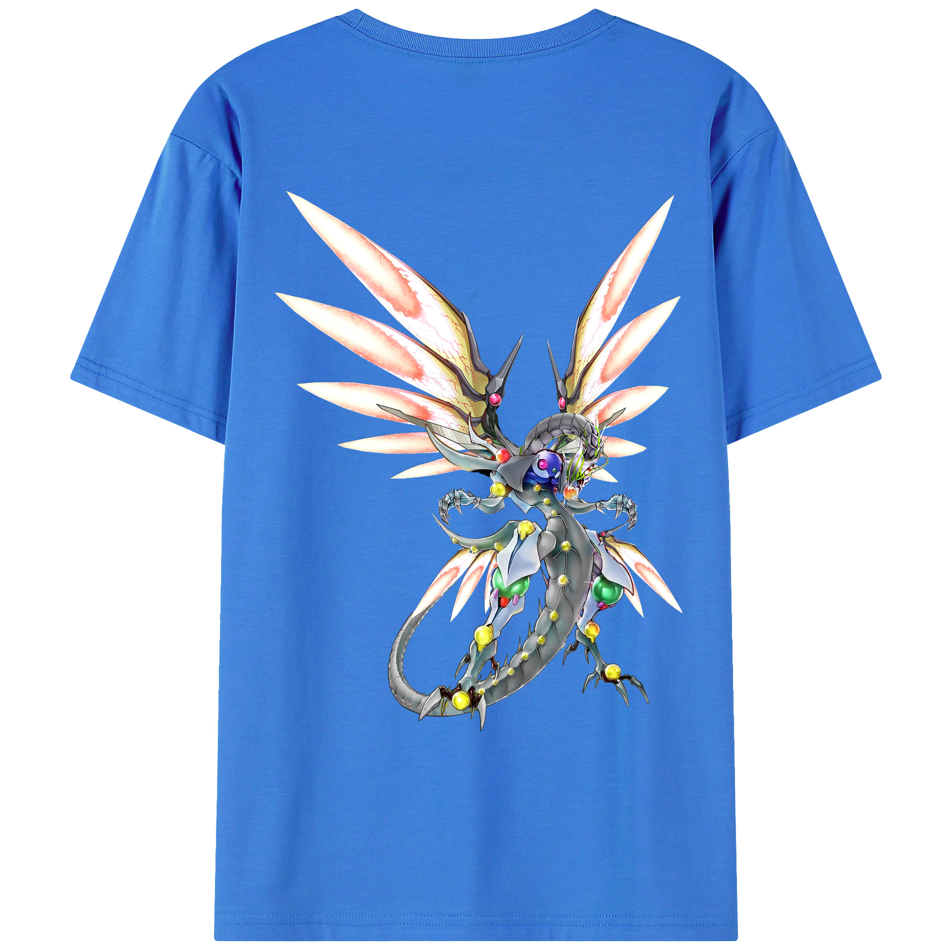 （画像用） 遊☆戯☆王 Yu-Gi-Oh! 綿100％ メンズ半袖Tシャツ（バックプリント） 通気性