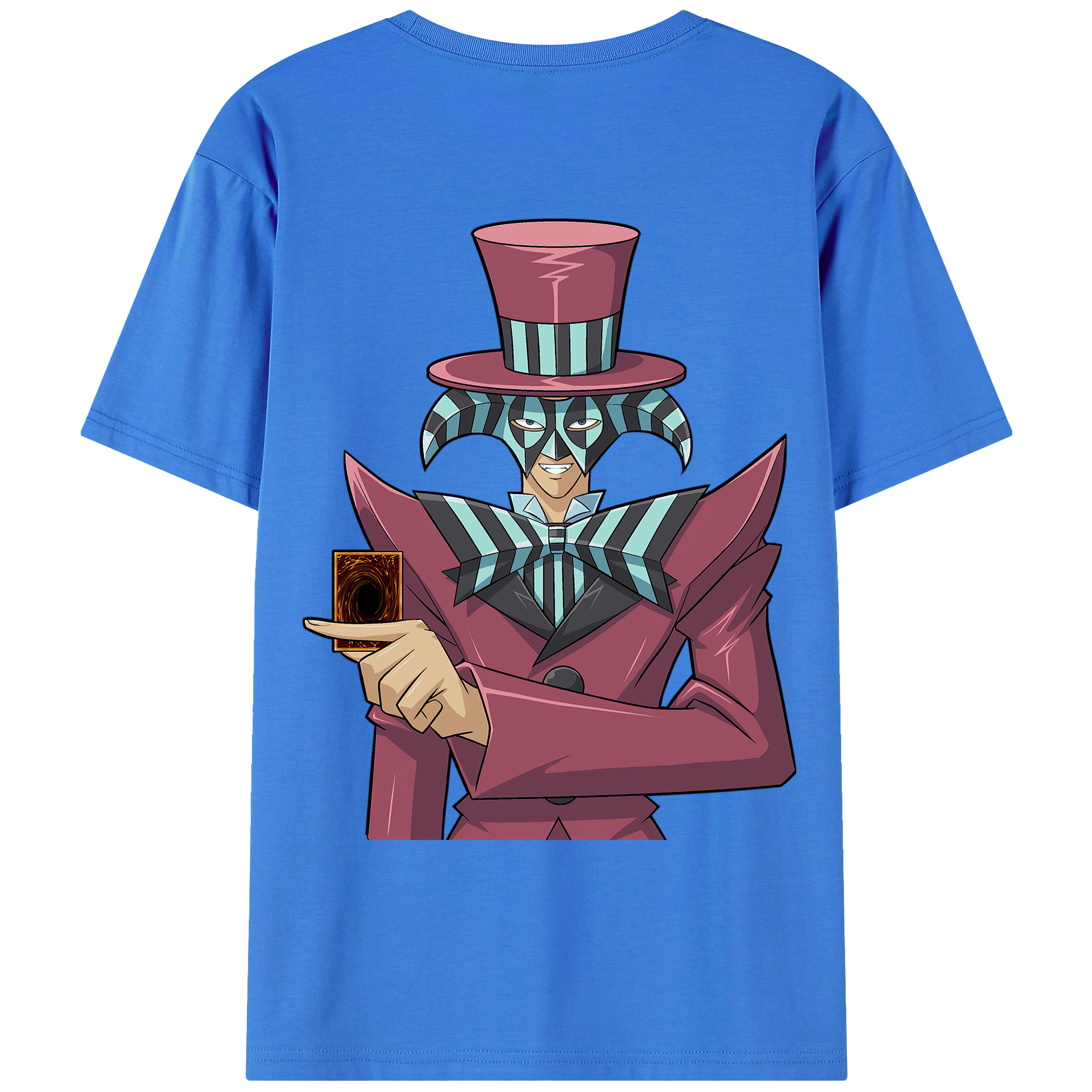 （画像用） 遊☆戯☆王 Yu-Gi-Oh! 綿100％ メンズ半袖Tシャツ（バックプリント） 通気性