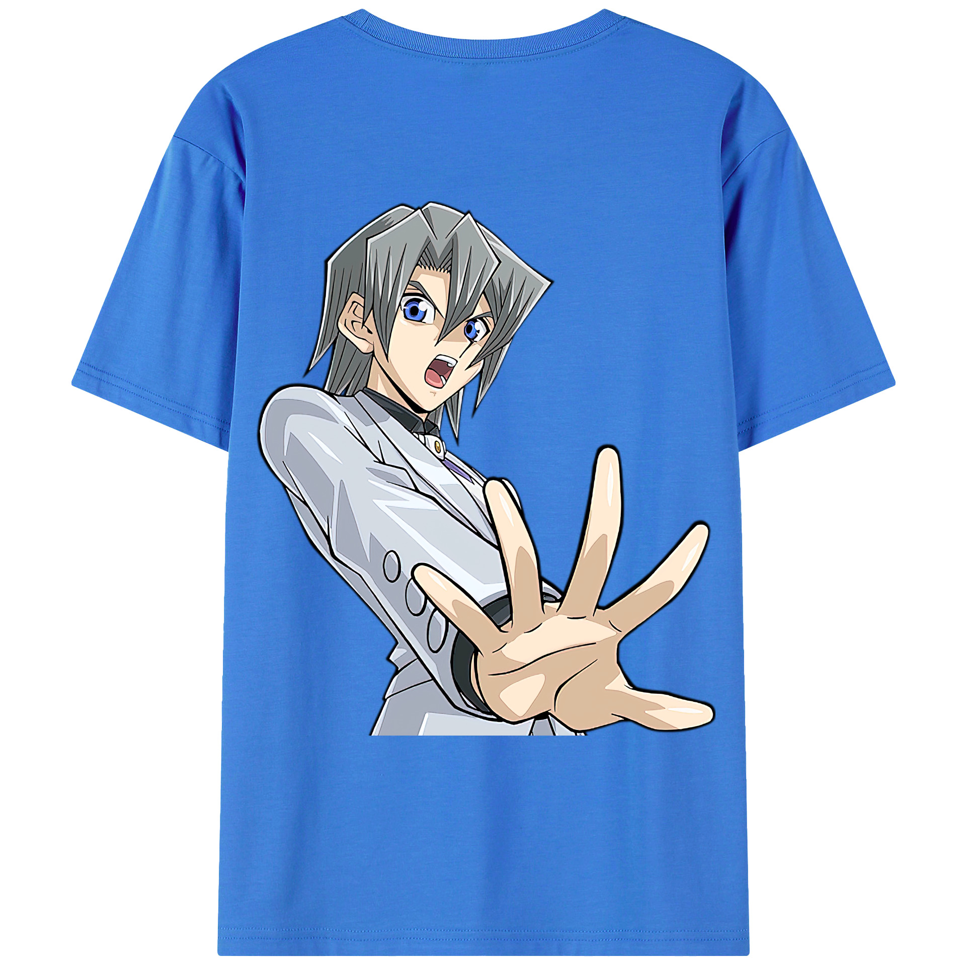 （画像用） 遊☆戯☆王 Yu-Gi-Oh! 綿100％ メンズ半袖Tシャツ（バックプリント） 通気性