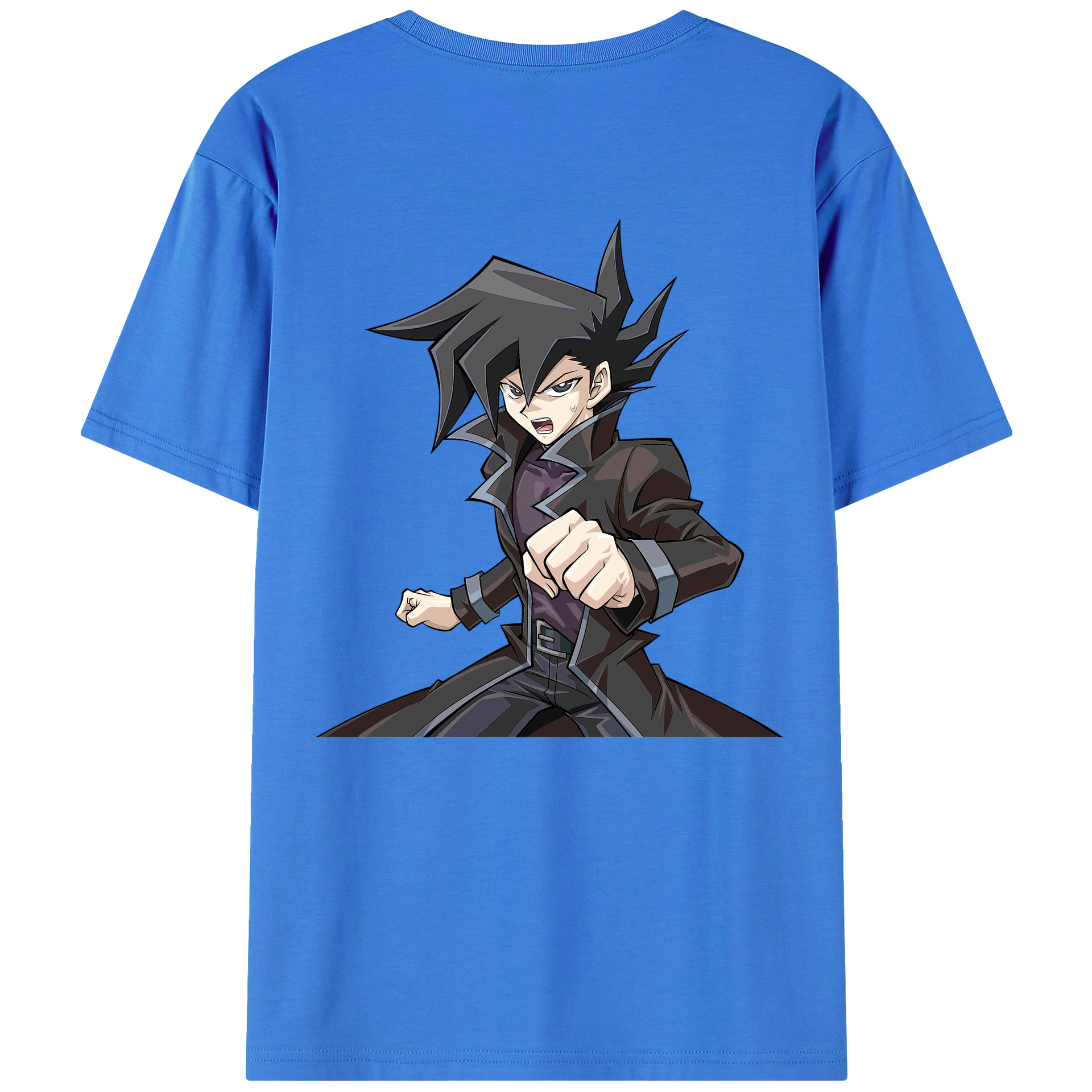 （画像用） 遊☆戯☆王 Yu-Gi-Oh! 綿100％ メンズ半袖Tシャツ（バックプリント） 通気性