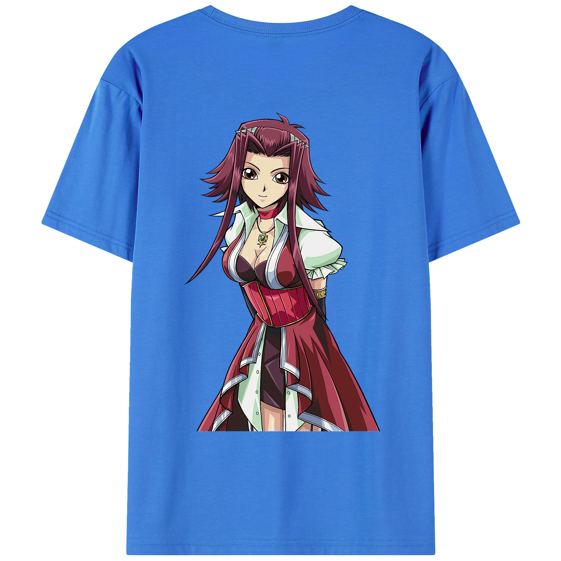 （画像用） 遊☆戯☆王 Yu-Gi-Oh! 綿100％ メンズ半袖Tシャツ（バックプリント） 通気性