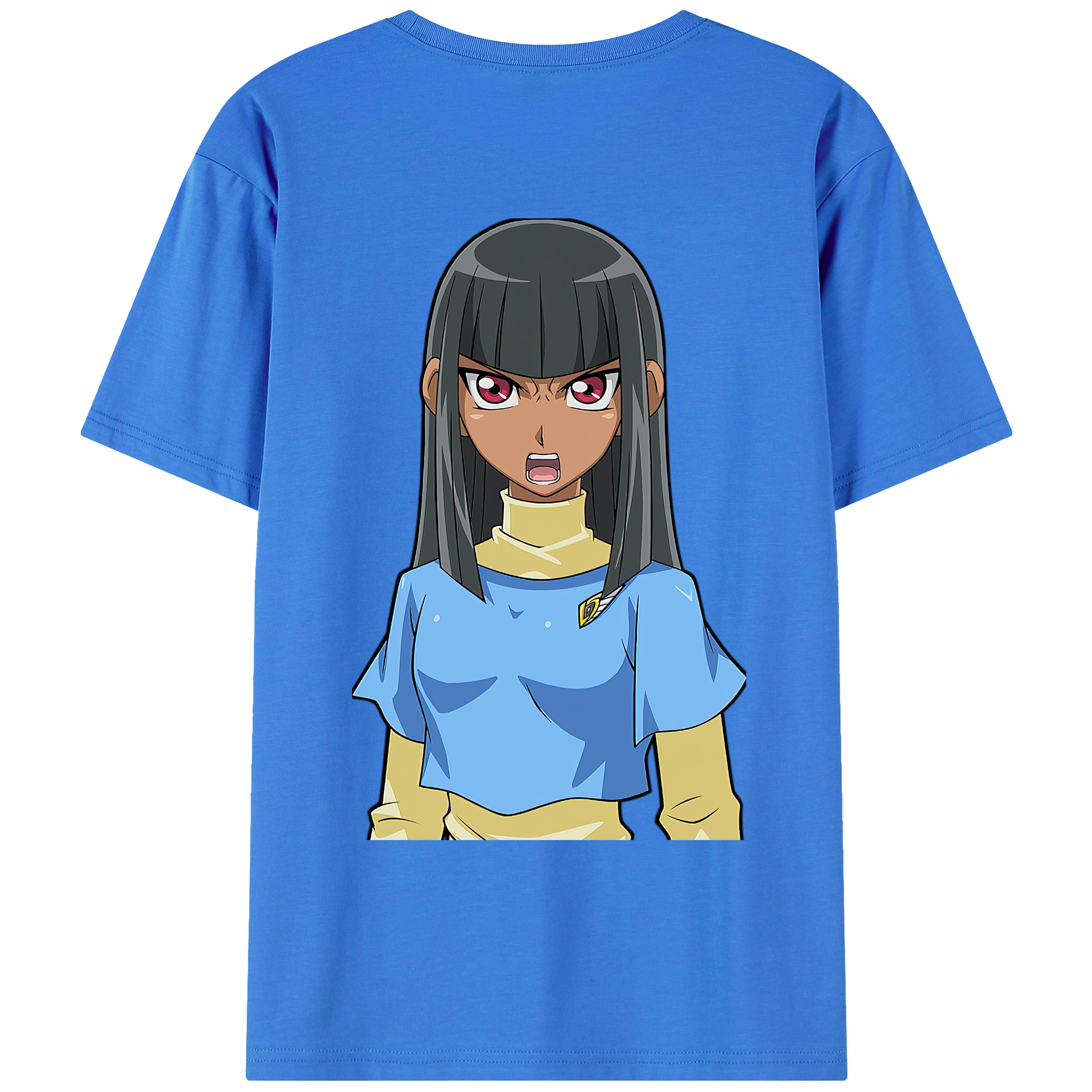 （画像用） 遊☆戯☆王 Yu-Gi-Oh! 綿100％ メンズ半袖Tシャツ（バックプリント） 通気性