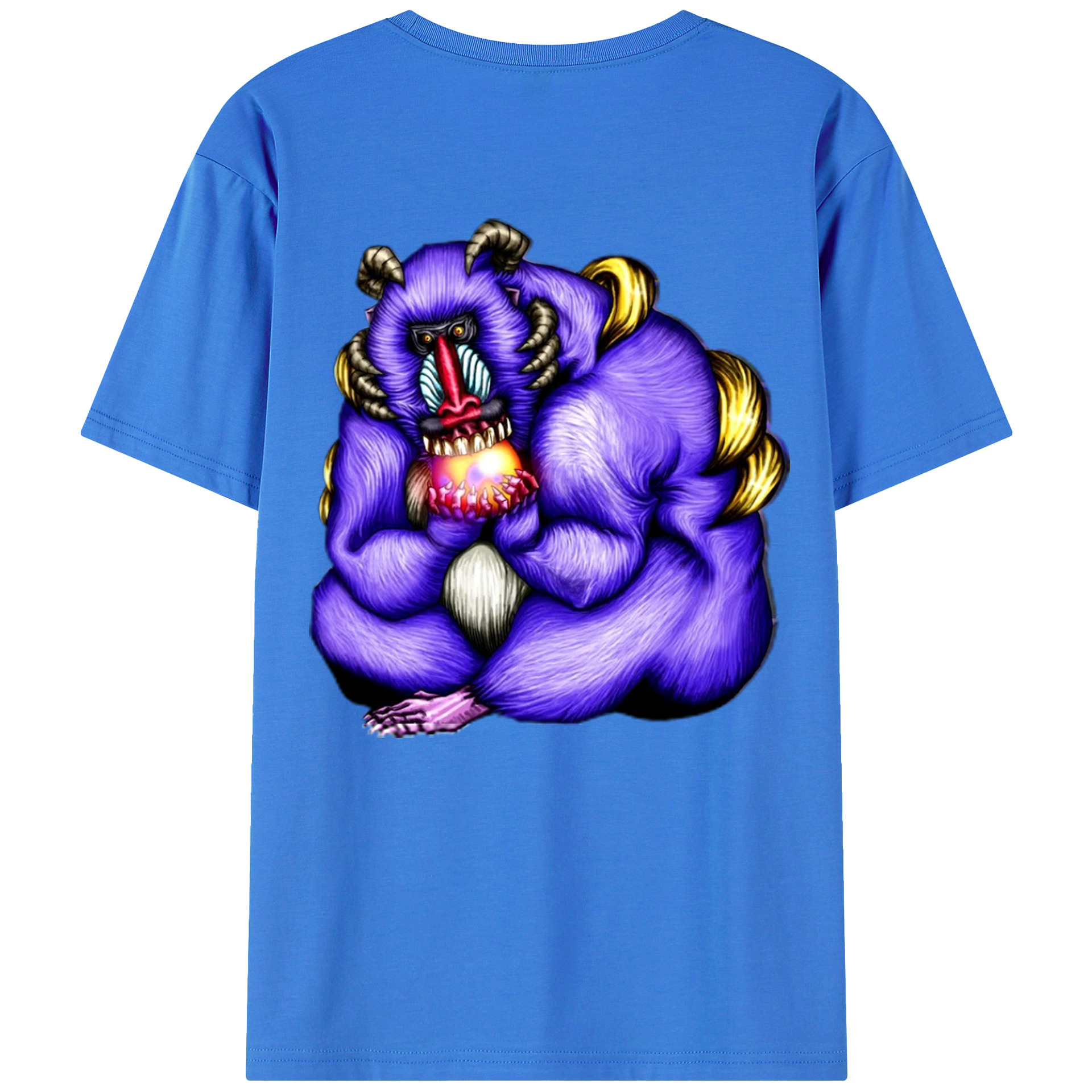 （画像用） 遊☆戯☆王 Yu-Gi-Oh! 綿100％ メンズ半袖Tシャツ（バックプリント） 通気性