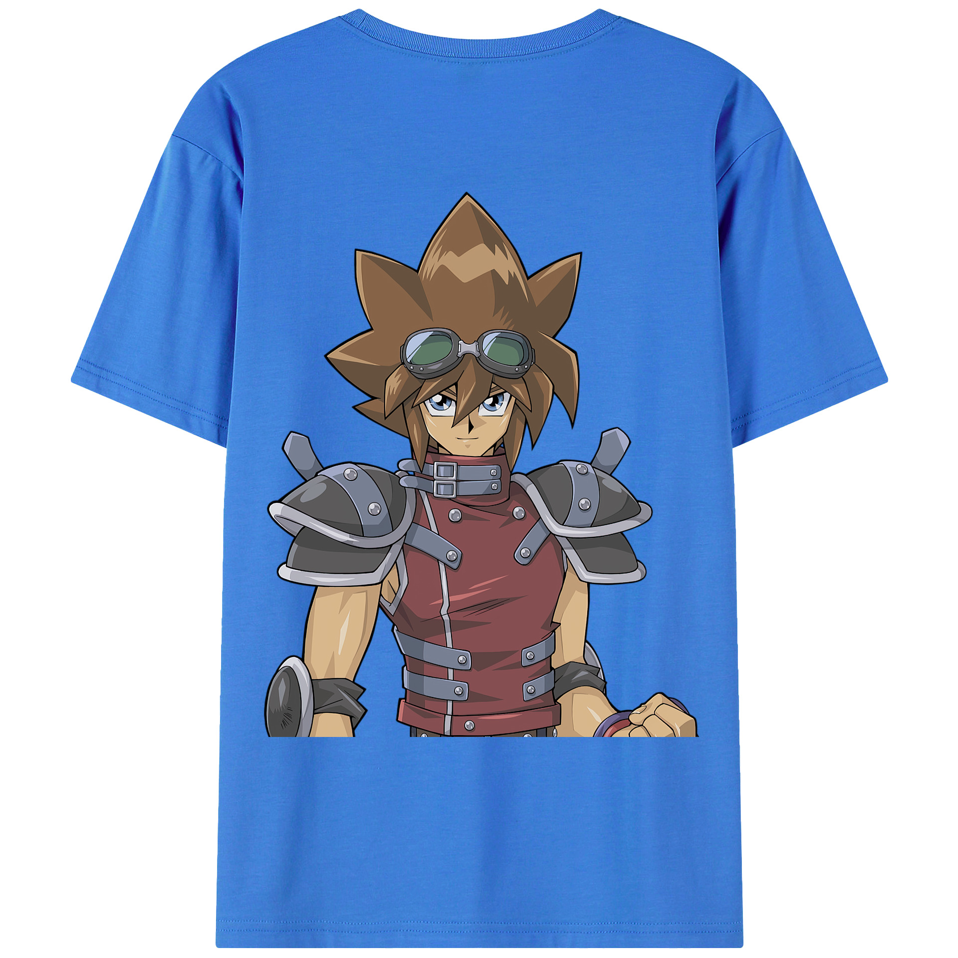（画像用） 遊☆戯☆王 Yu-Gi-Oh! 綿100％ メンズ半袖Tシャツ（バックプリント） 通気性