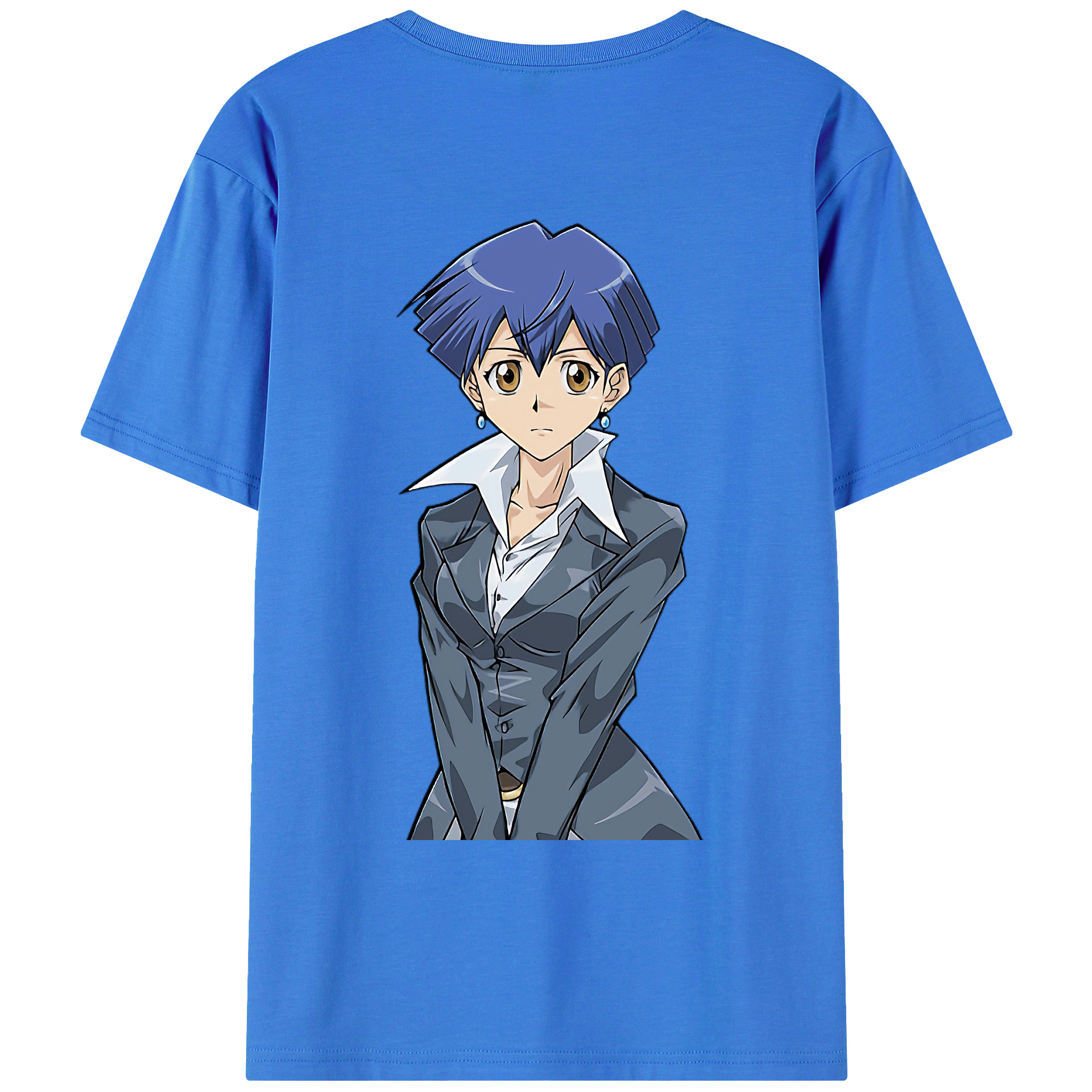 （画像用） 遊☆戯☆王 Yu-Gi-Oh! 綿100％ メンズ半袖Tシャツ（バックプリント） 通気性