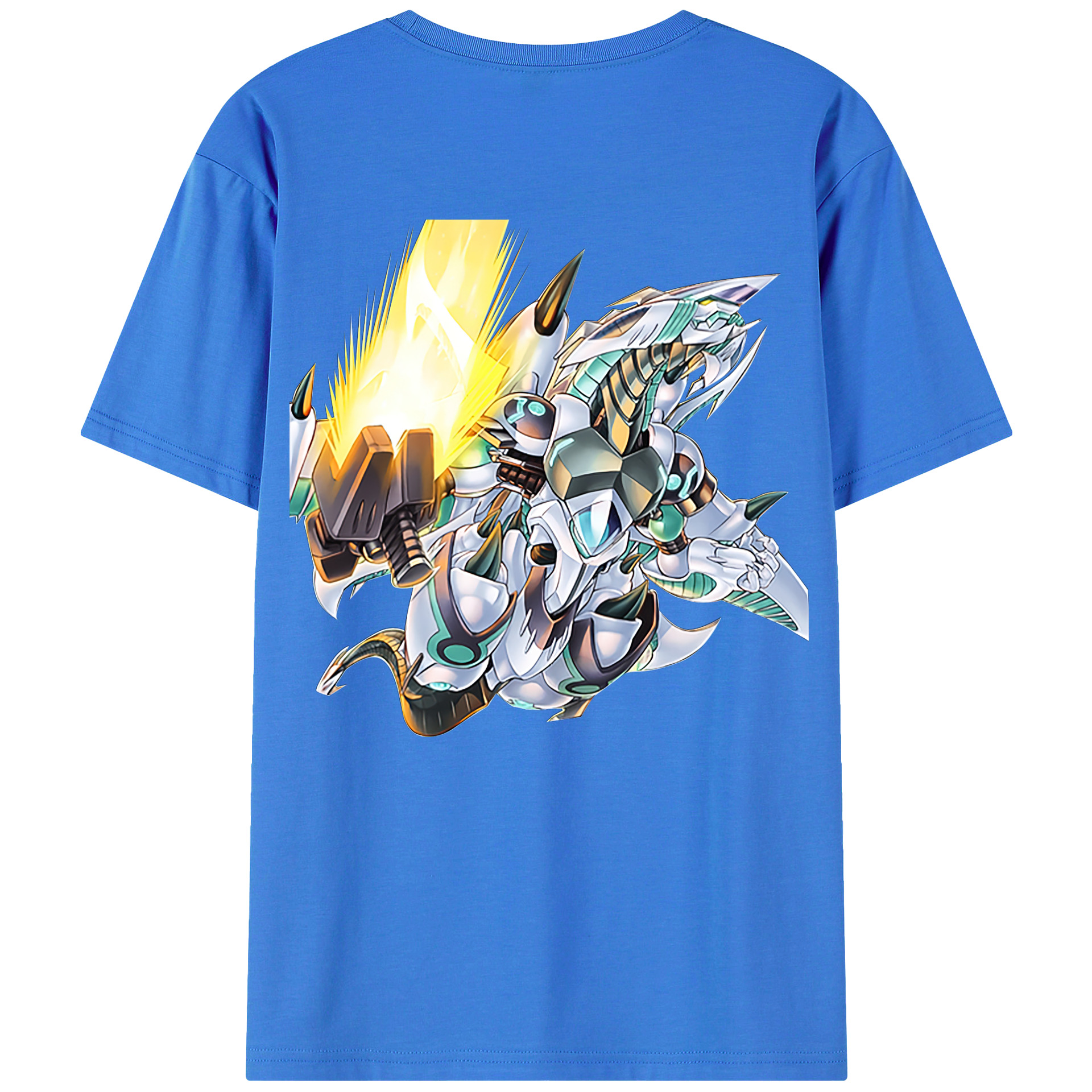 （画像用） 遊☆戯☆王 Yu-Gi-Oh! 綿100％ メンズ半袖Tシャツ（バックプリント） 通気性