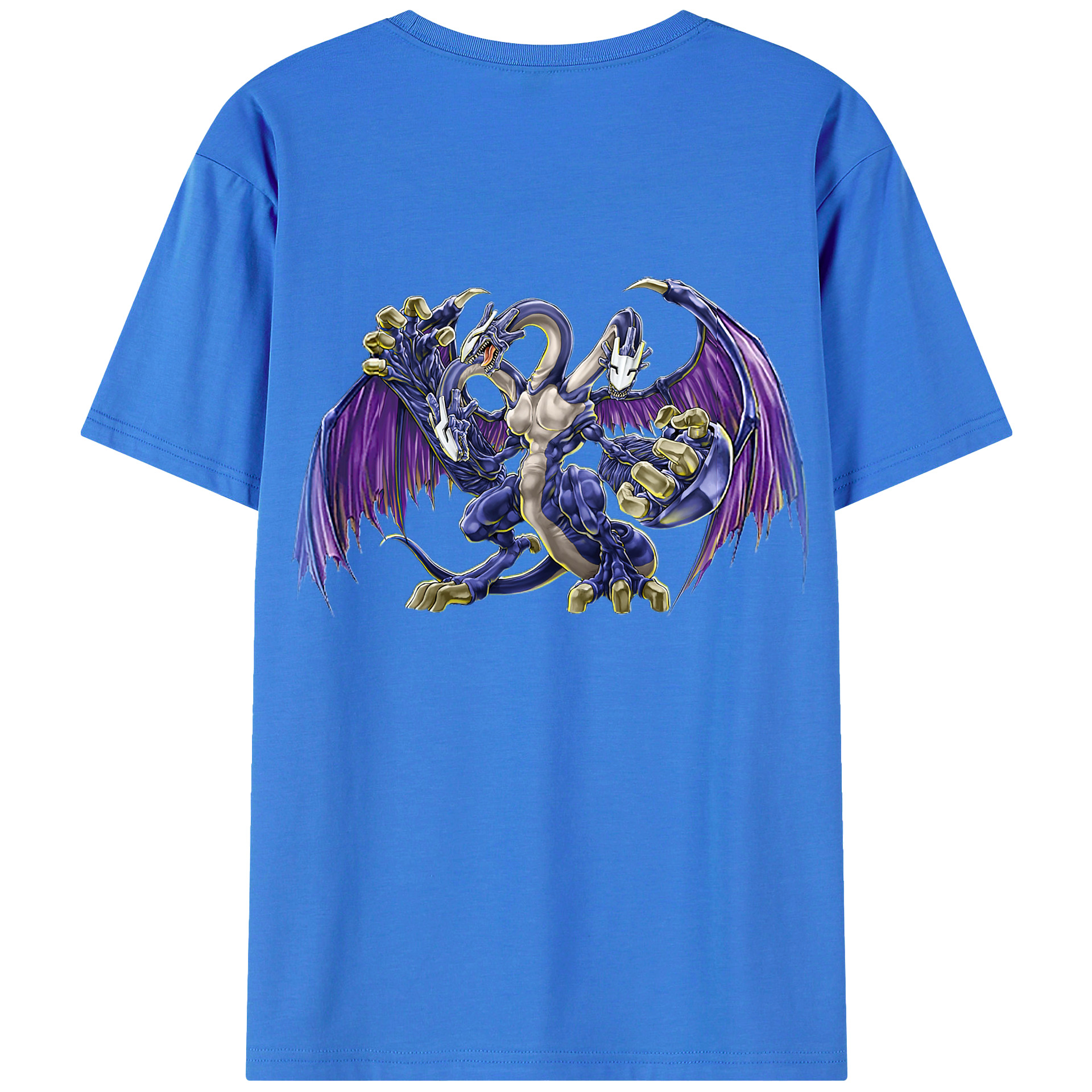 （画像用） 遊☆戯☆王 Yu-Gi-Oh! 綿100％ メンズ半袖Tシャツ（バックプリント） 通気性