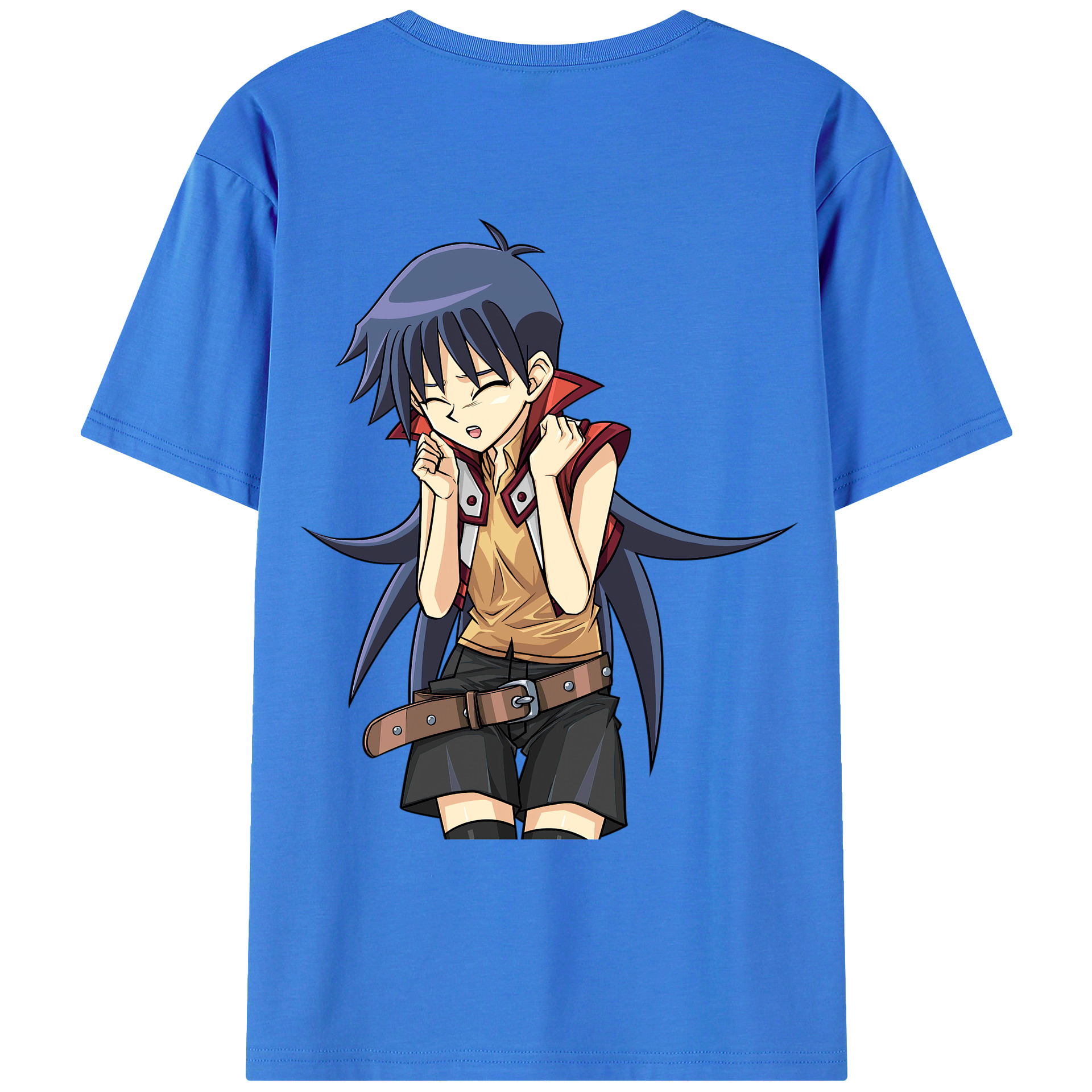 （画像用） 遊☆戯☆王 Yu-Gi-Oh! 綿100％ メンズ半袖Tシャツ（バックプリント） 通気性