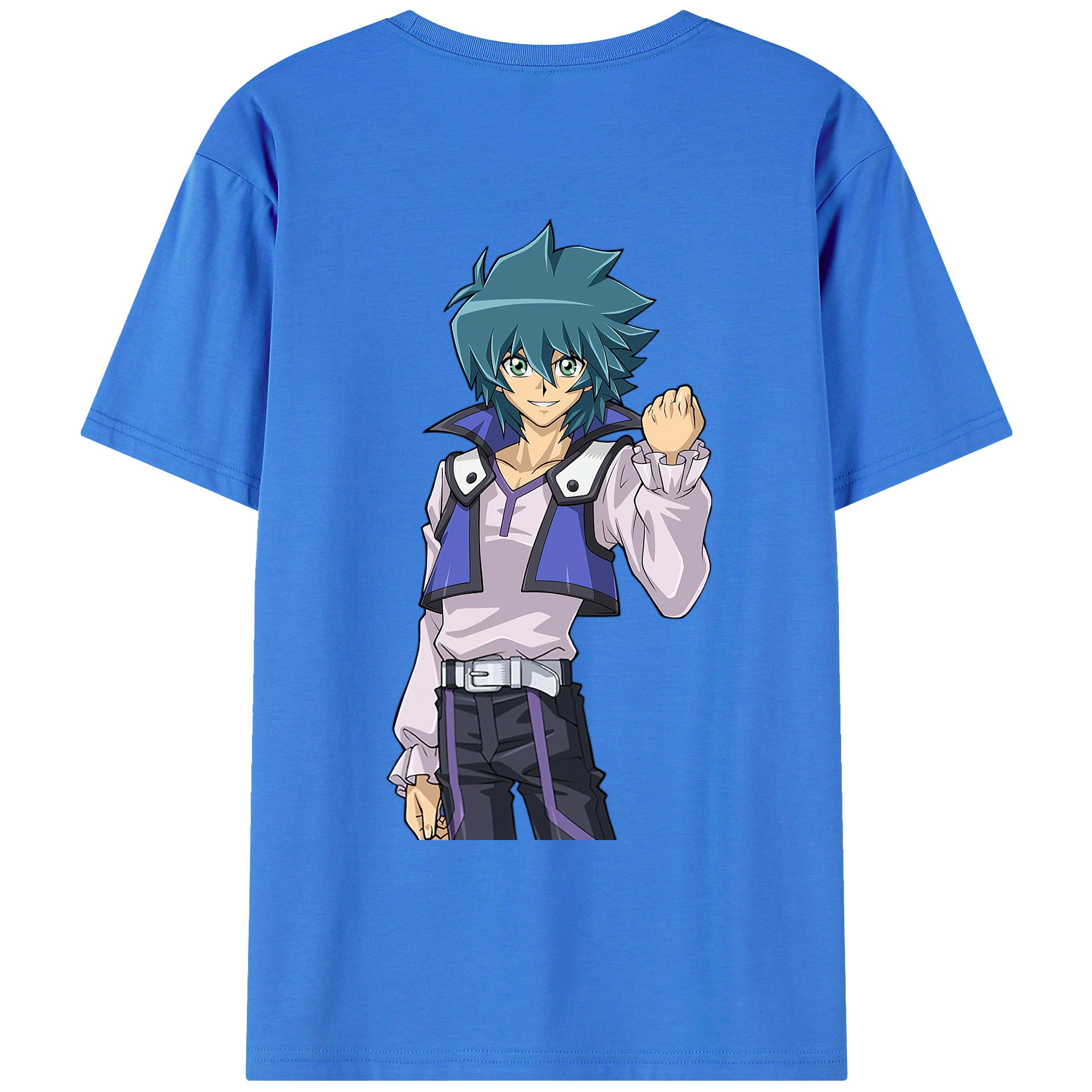 （画像用） 遊☆戯☆王 Yu-Gi-Oh! 綿100％ メンズ半袖Tシャツ（バックプリント） 通気性