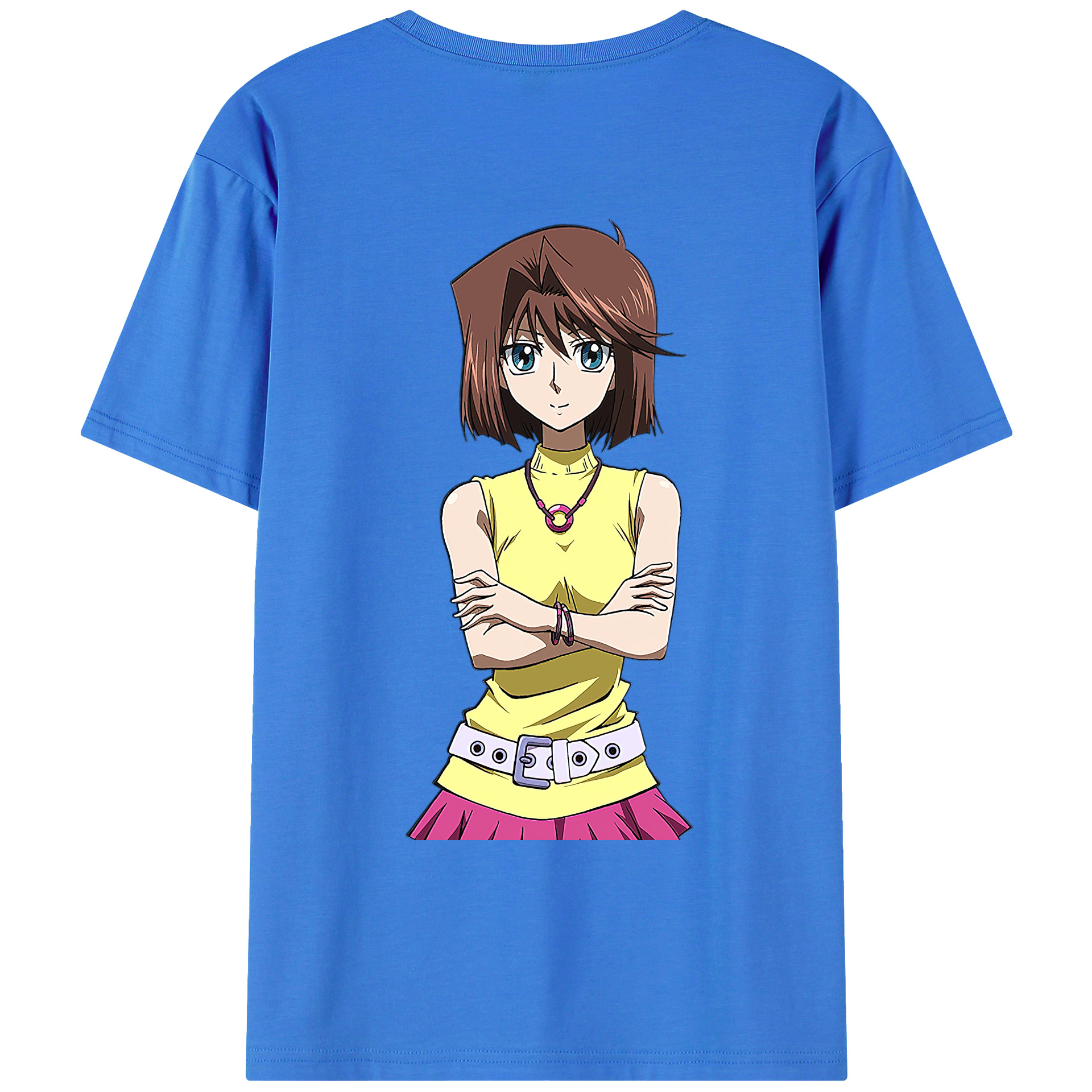 （画像用） 遊☆戯☆王 Yu-Gi-Oh! 綿100％ メンズ半袖Tシャツ（バックプリント） 通気性