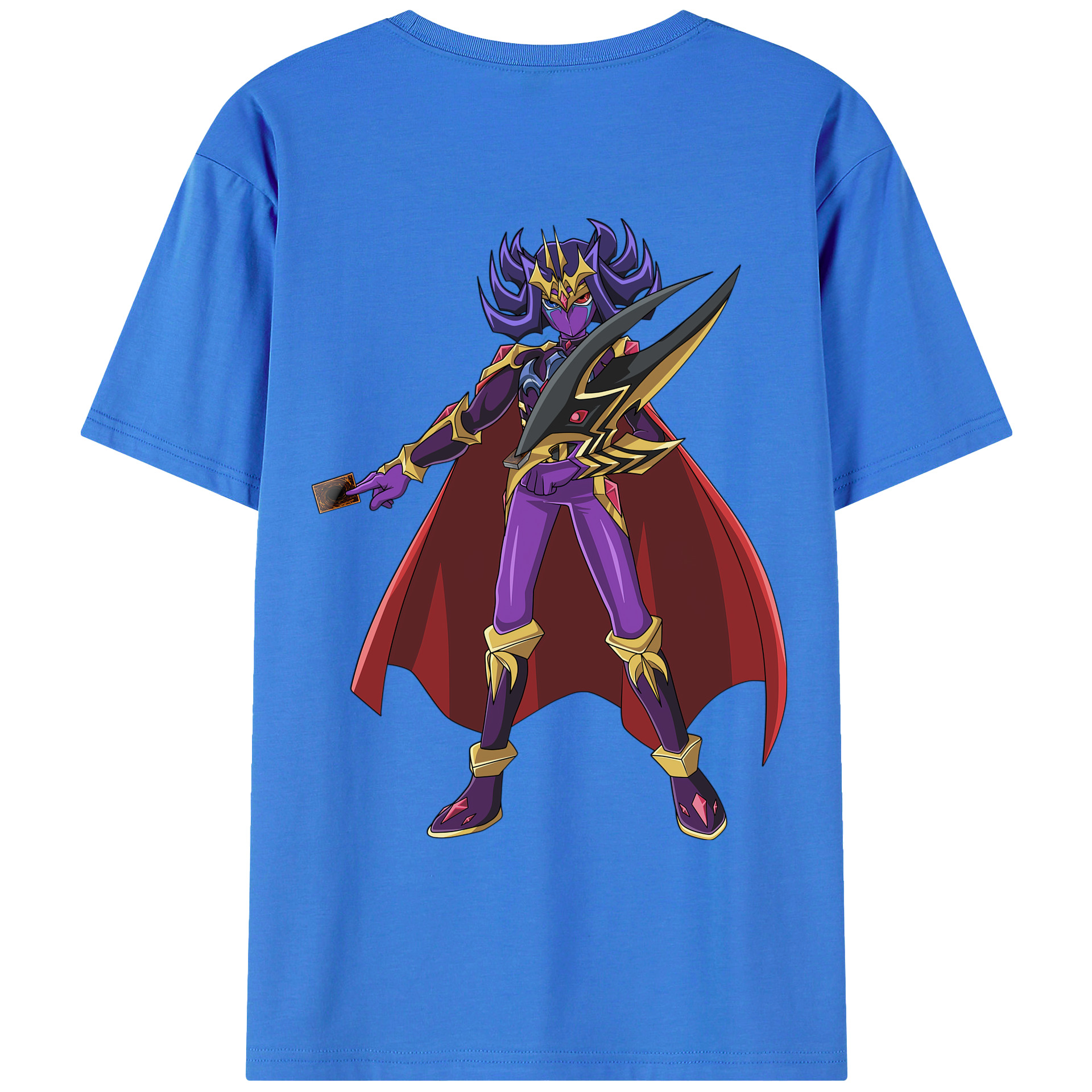 （画像用） 遊☆戯☆王 Yu-Gi-Oh! 綿100％ メンズ半袖Tシャツ（バックプリント） 通気性