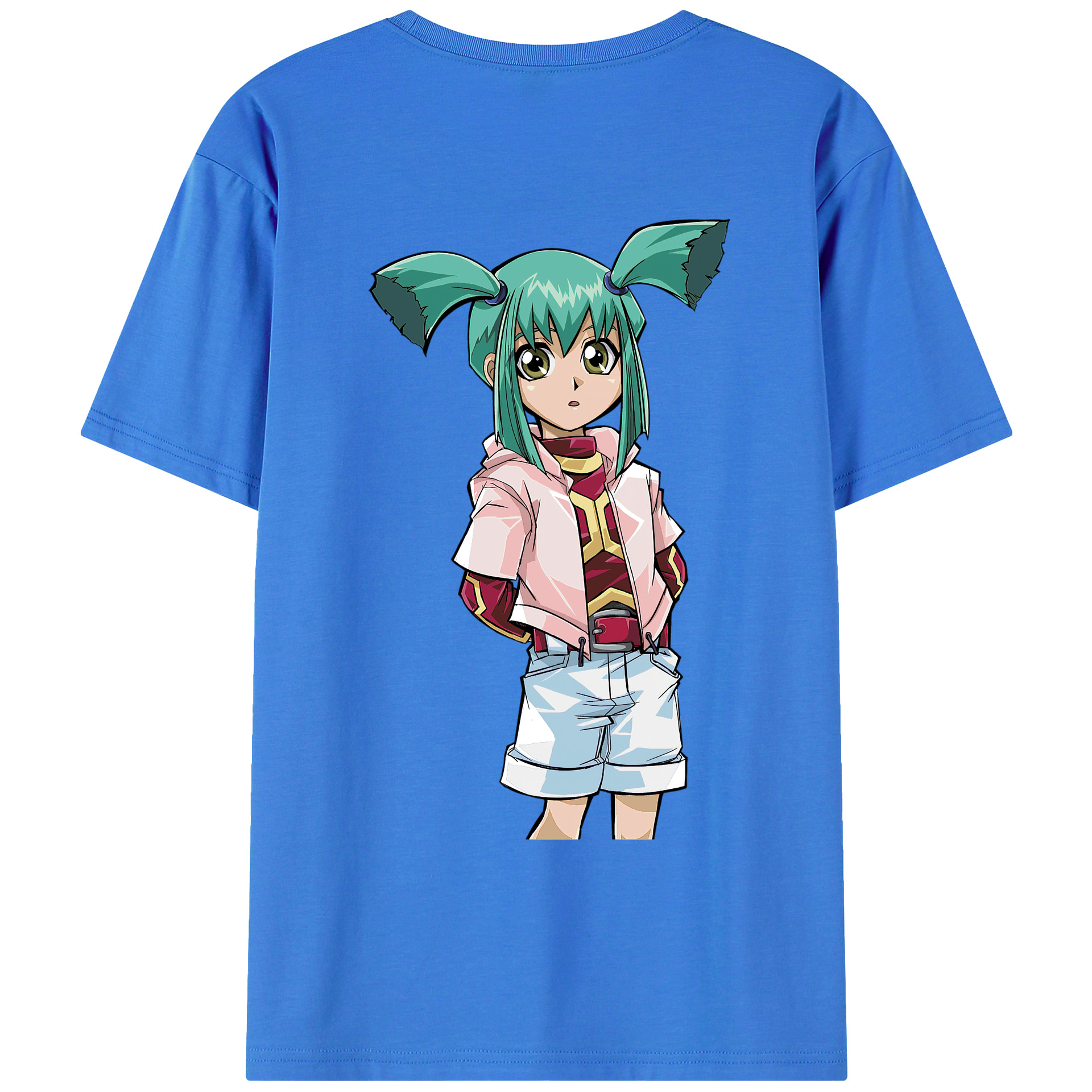 （画像用） 遊☆戯☆王 Yu-Gi-Oh! 綿100％ メンズ半袖Tシャツ（バックプリント） 通気性