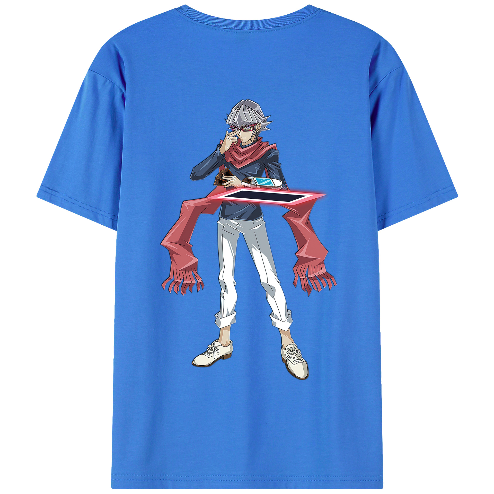（画像用） 遊☆戯☆王 Yu-Gi-Oh! 綿100％ メンズ半袖Tシャツ（バックプリント） 通気性