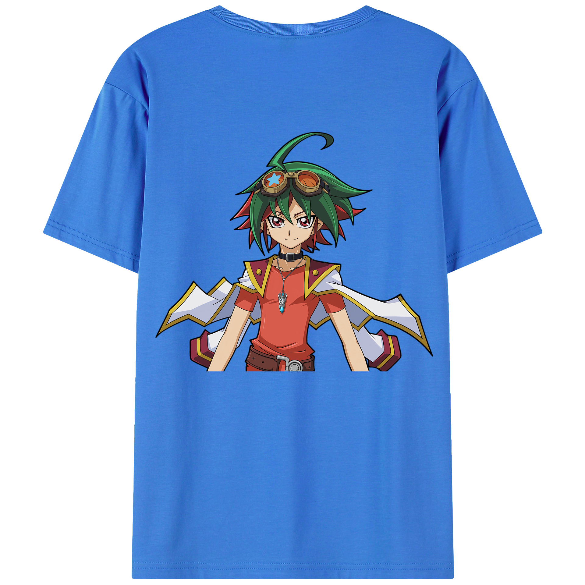 （画像用） 遊☆戯☆王 Yu-Gi-Oh! 綿100％ メンズ半袖Tシャツ（バックプリント） 通気性