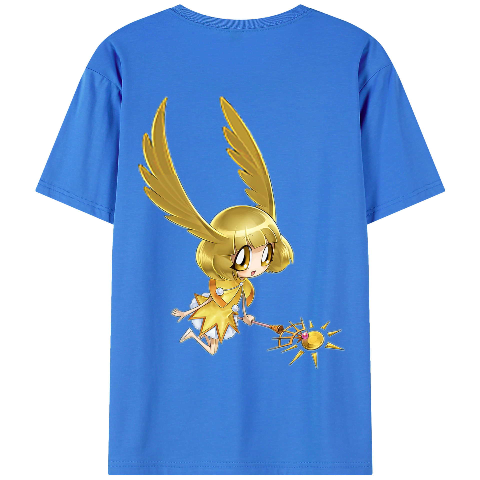 （画像用） 遊☆戯☆王 Yu-Gi-Oh! 綿100％ メンズ半袖Tシャツ（バックプリント） 通気性